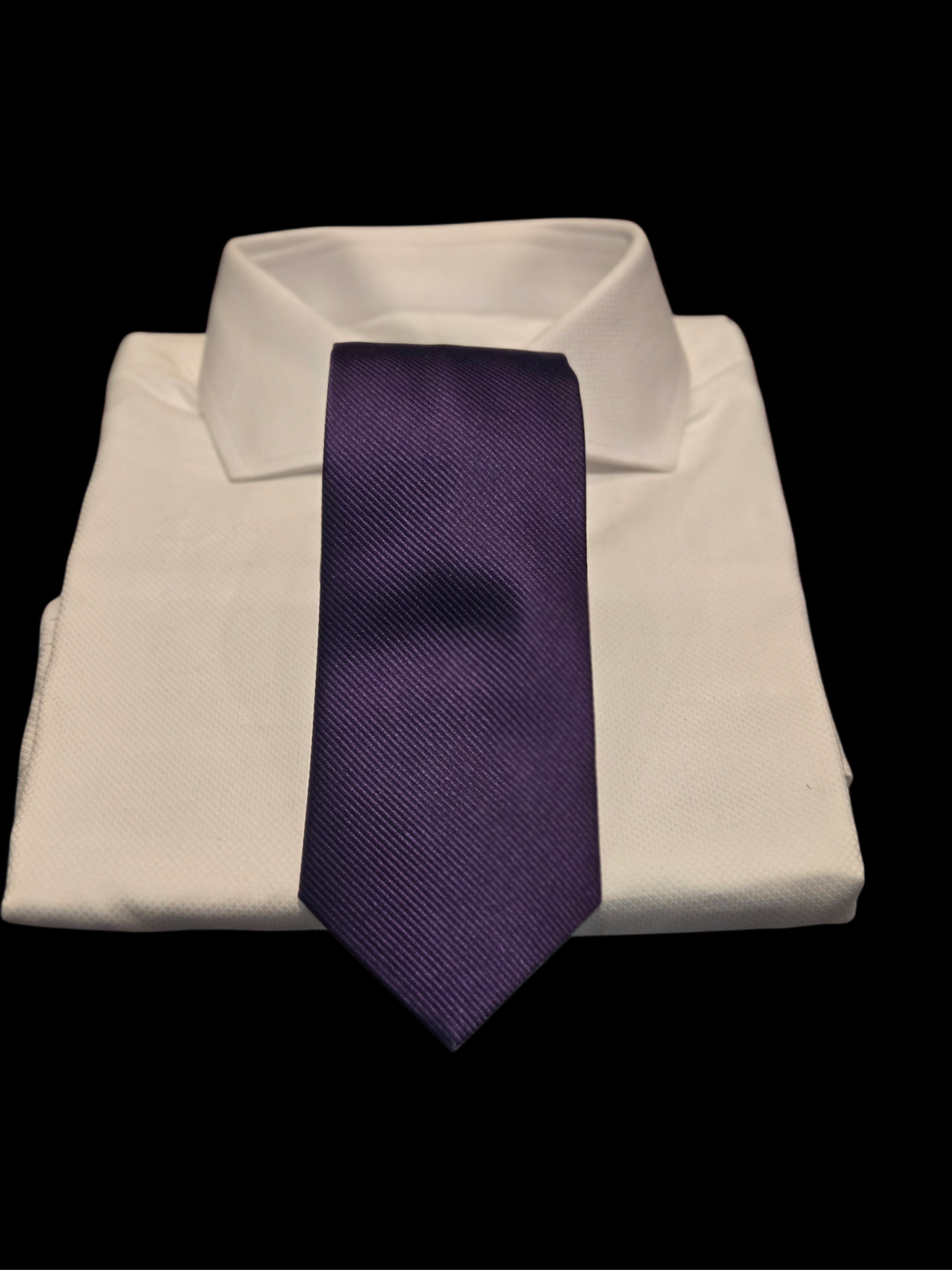 JL Michael's Plum Silk Necktie