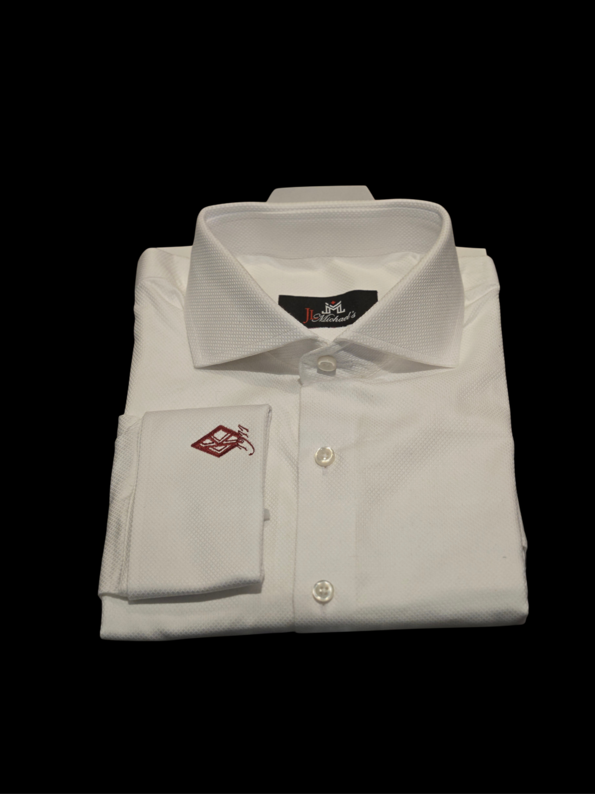 JL Michael's Kappa Alpha Psi White Long Sleeve Dress Shirt (RTW)