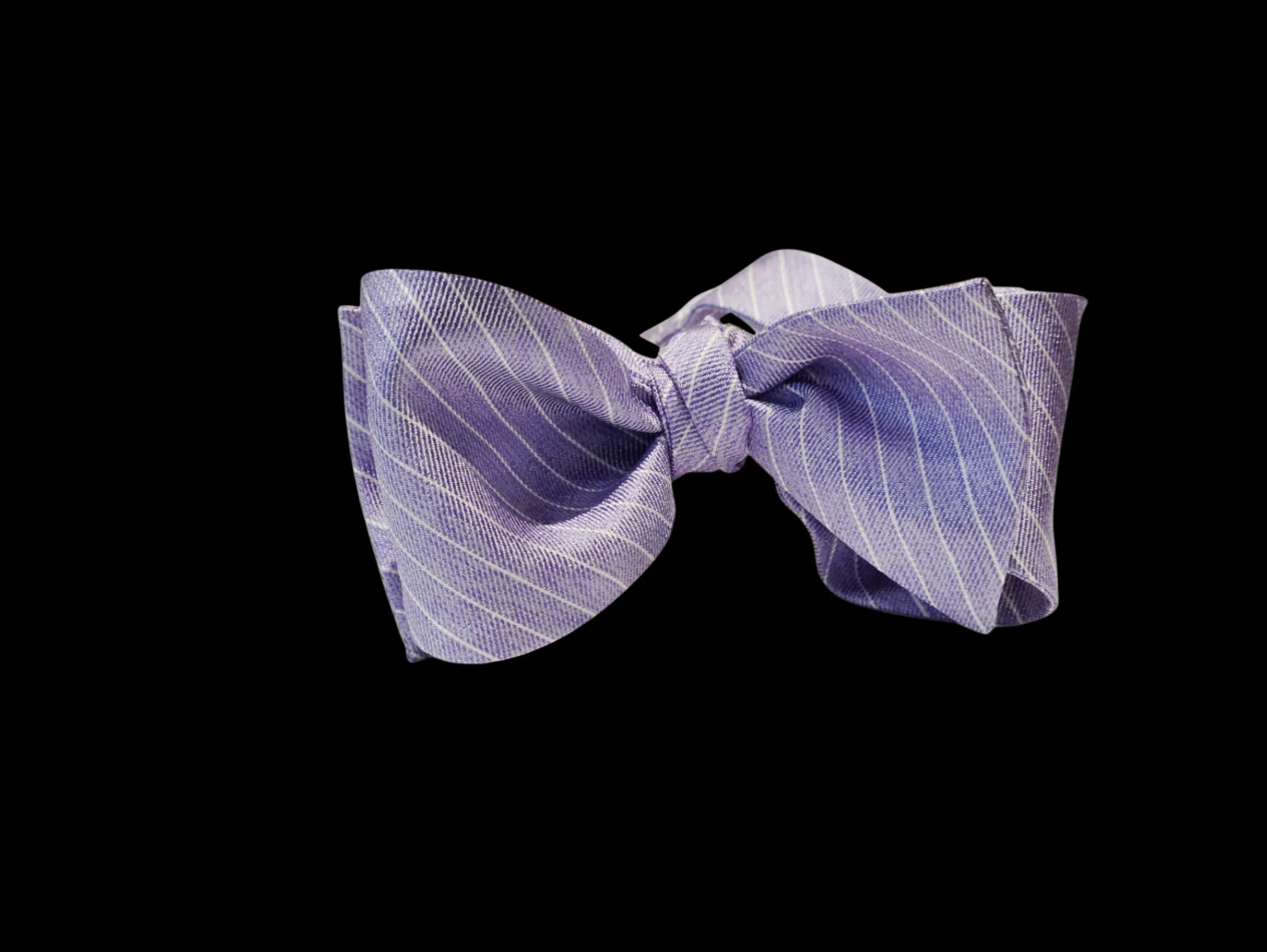 JL Michael’s Lavender/White Silk Self-Tie Bow Tie