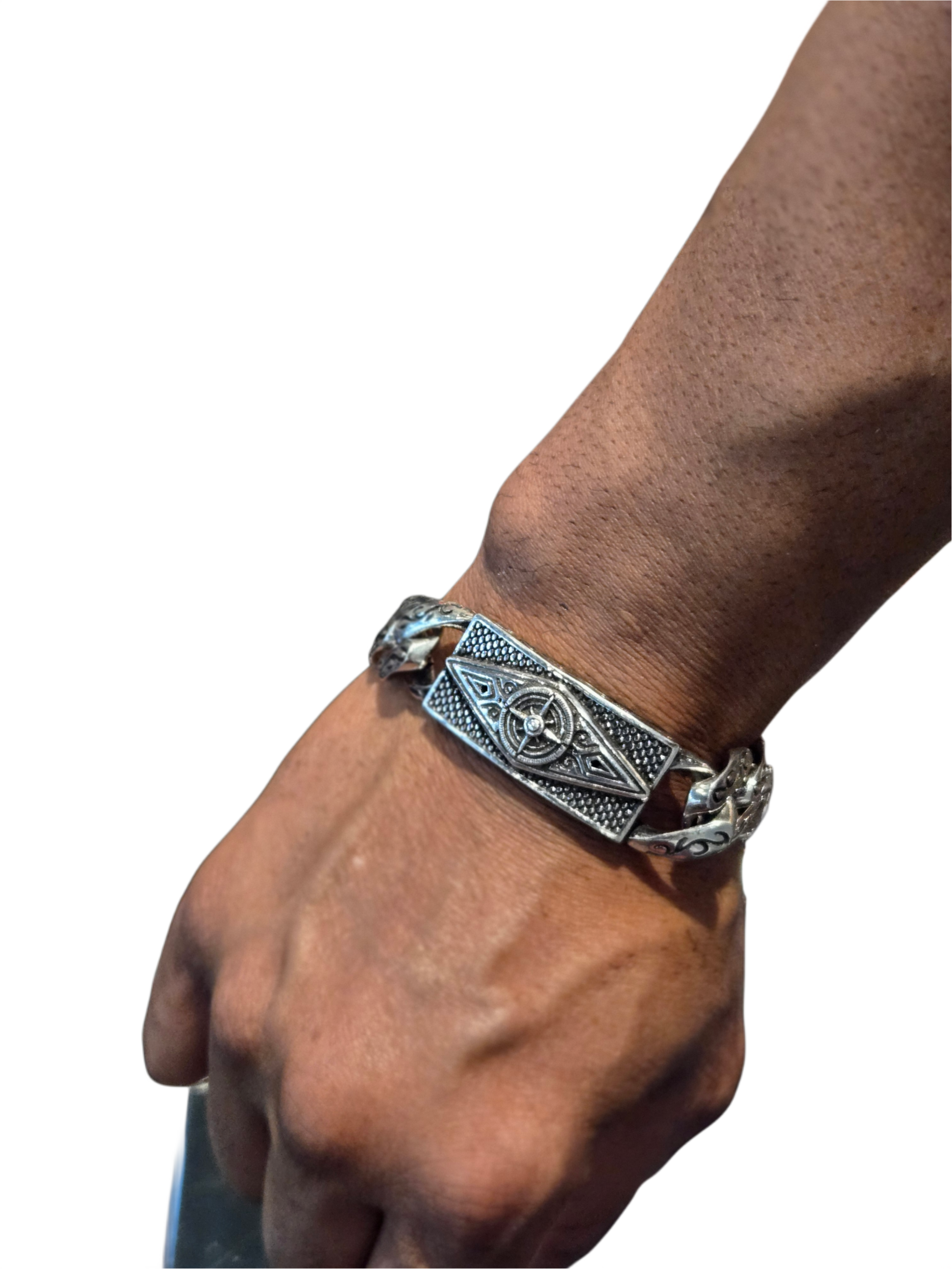 JL Michael's North Star Stainless Steele Chunky Bracelet