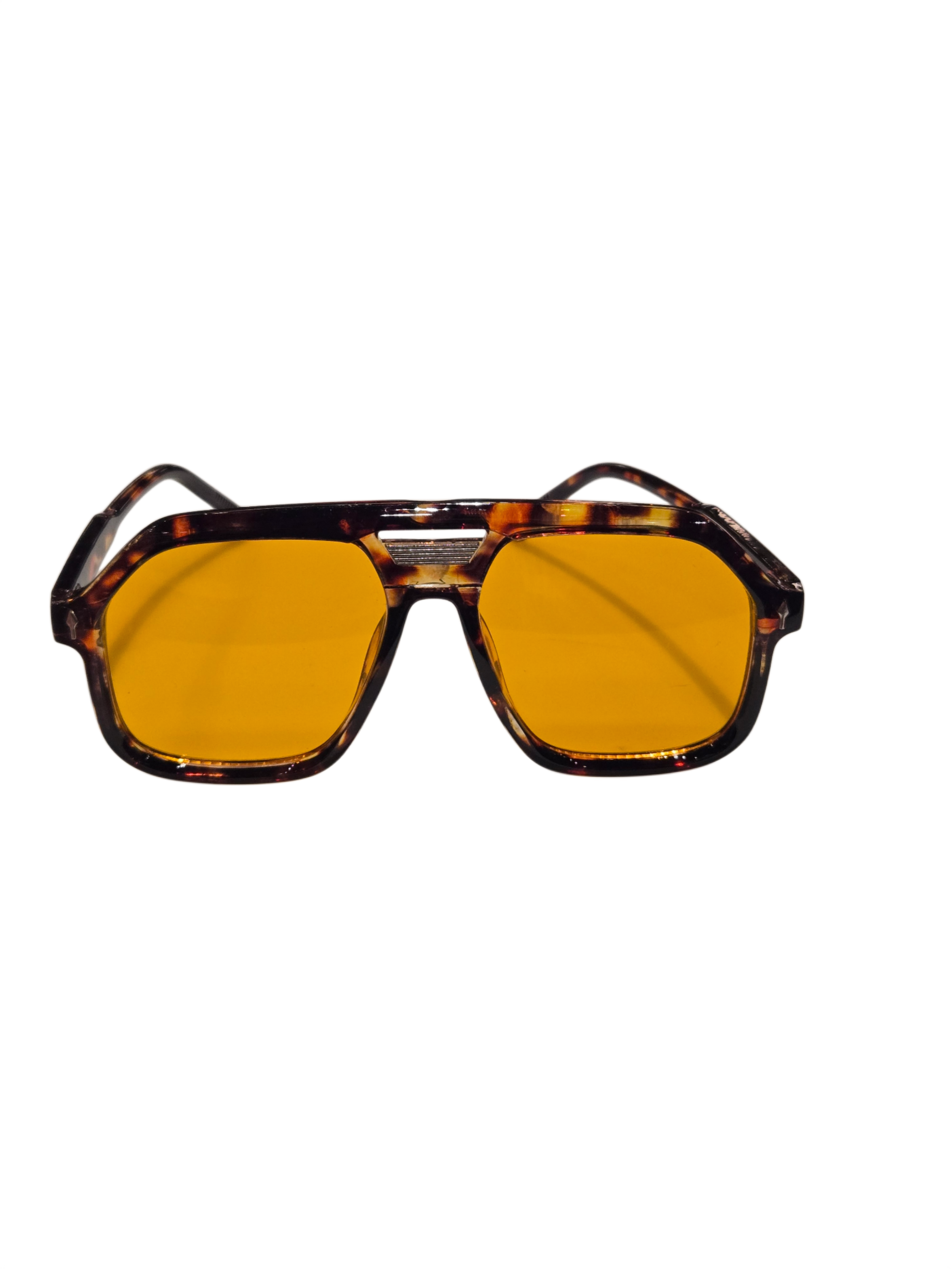70's Retro Yellow Aviator Sunglasses