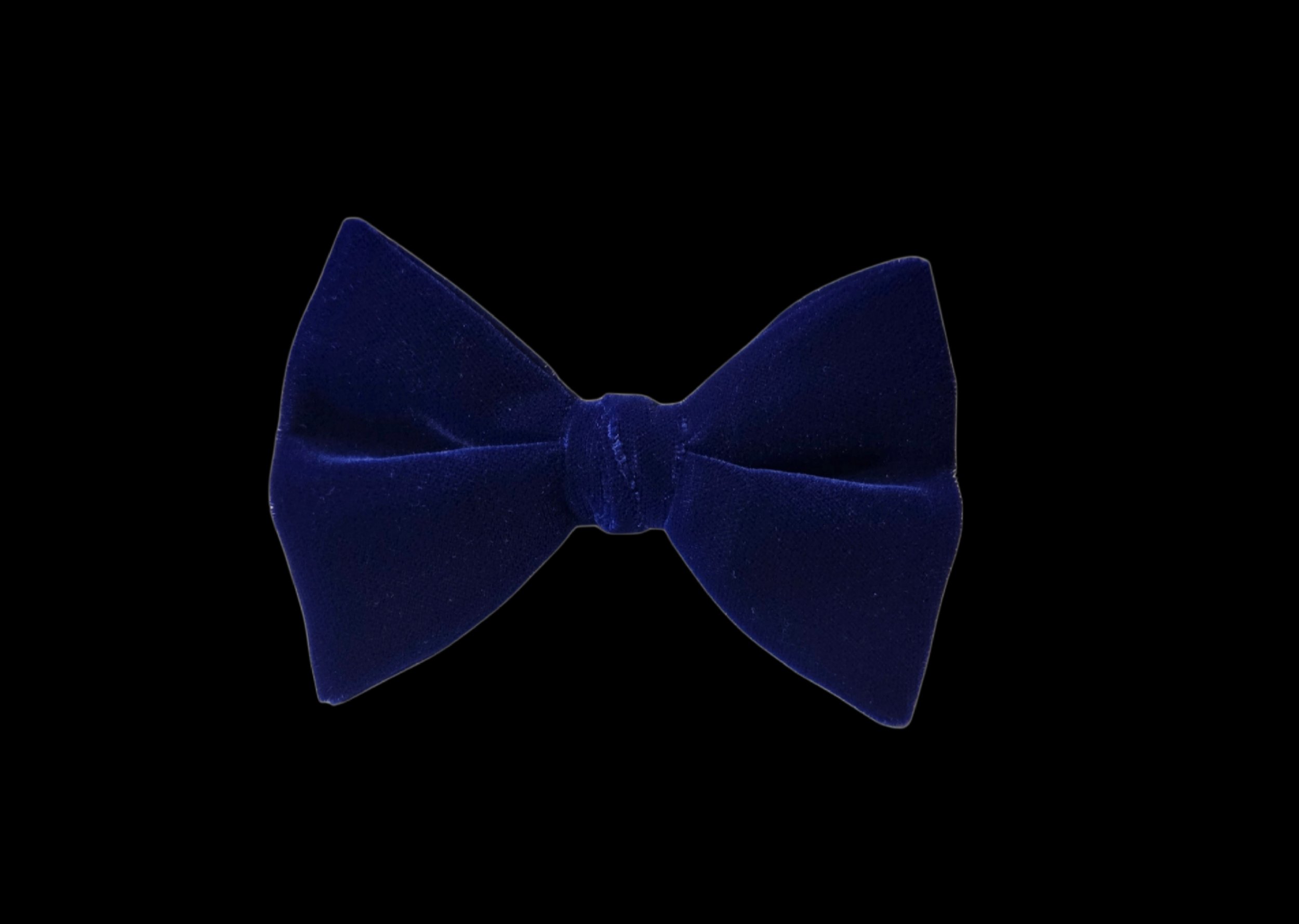 JL Michael's Royal Blue Velvet Over Sized Pre-Tied Bow