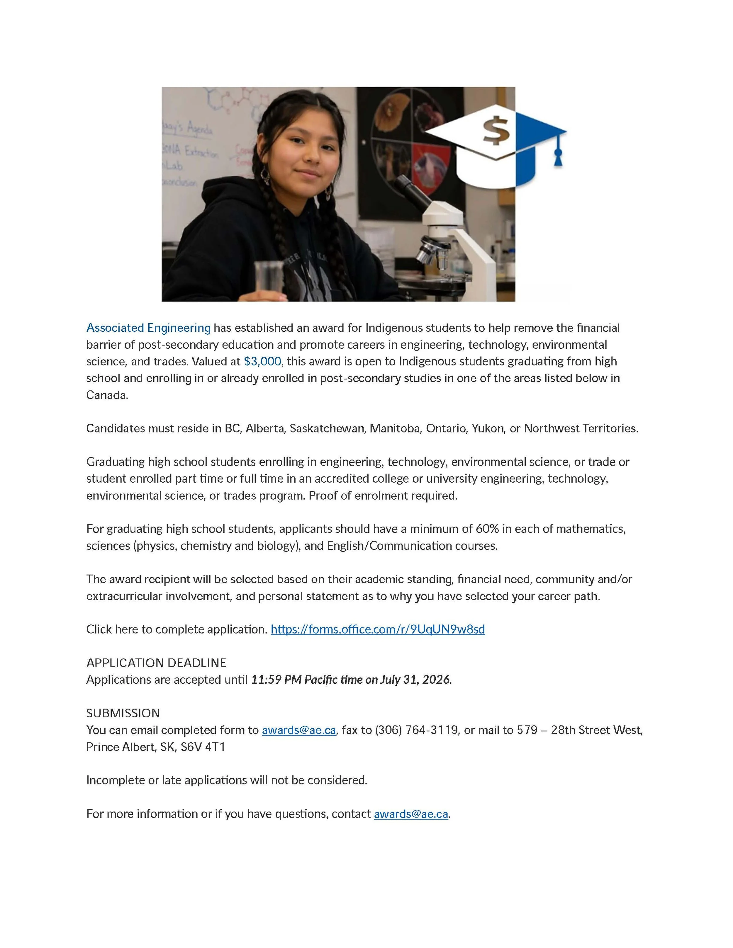 Student Funding Opportunity 
