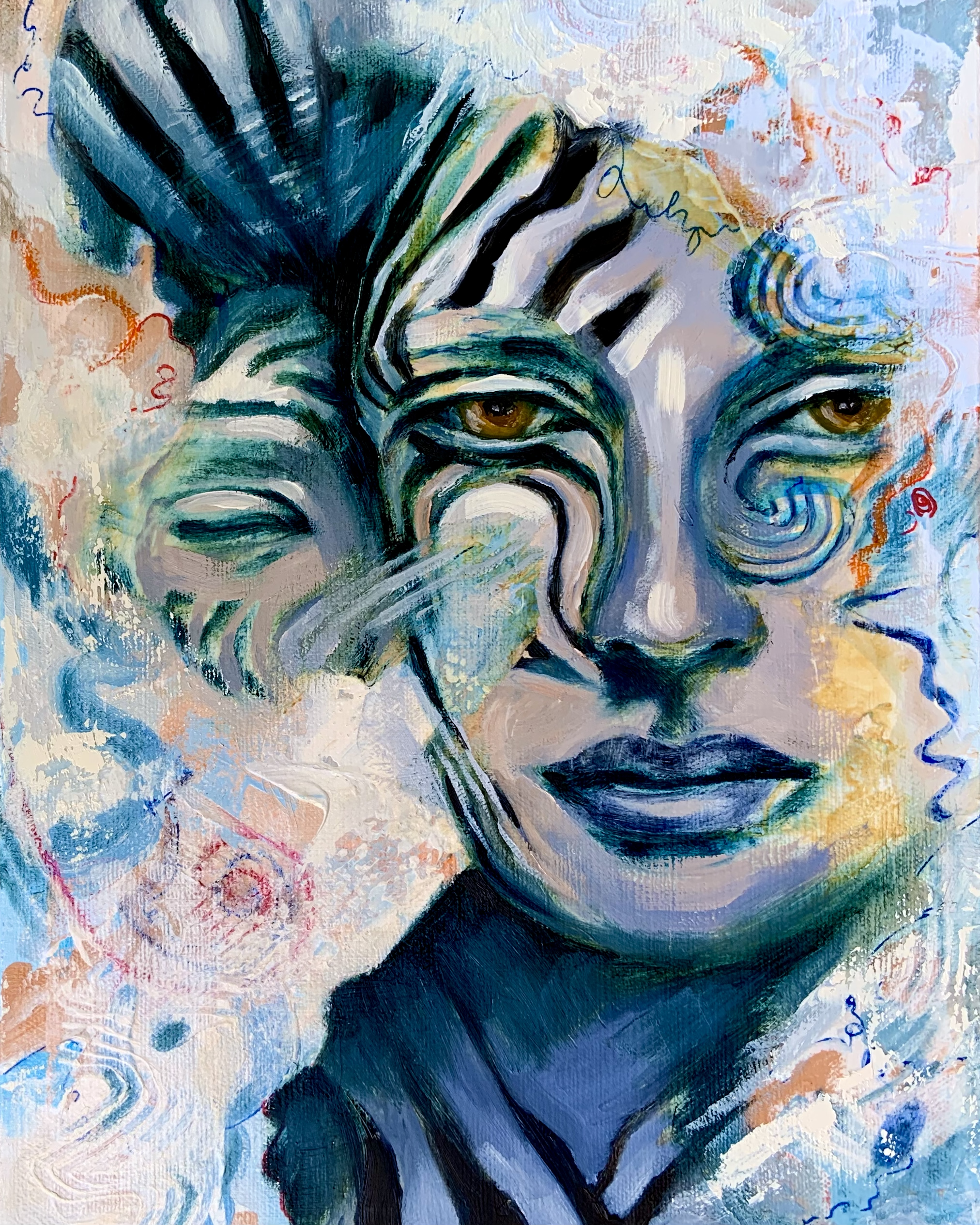 Liminal Stripes
is a visually captivating artwork. that explores the interplay between light and shadow, as well as the beauty that emerges from this contrast.
It encourages reflection on the duality of life—how both light and shadow, joy and ad