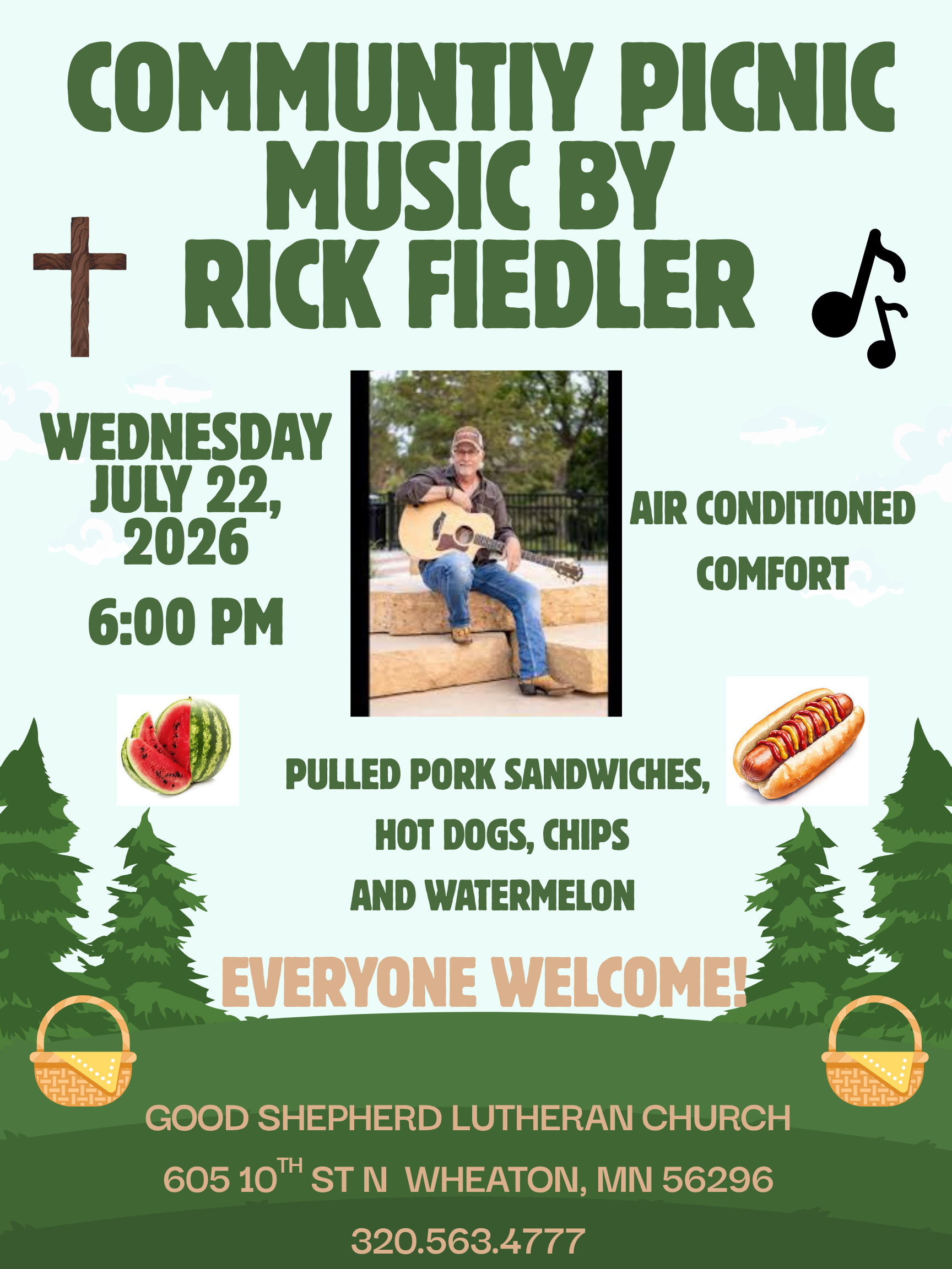 Community Picnic with Music by Rick Fiedler