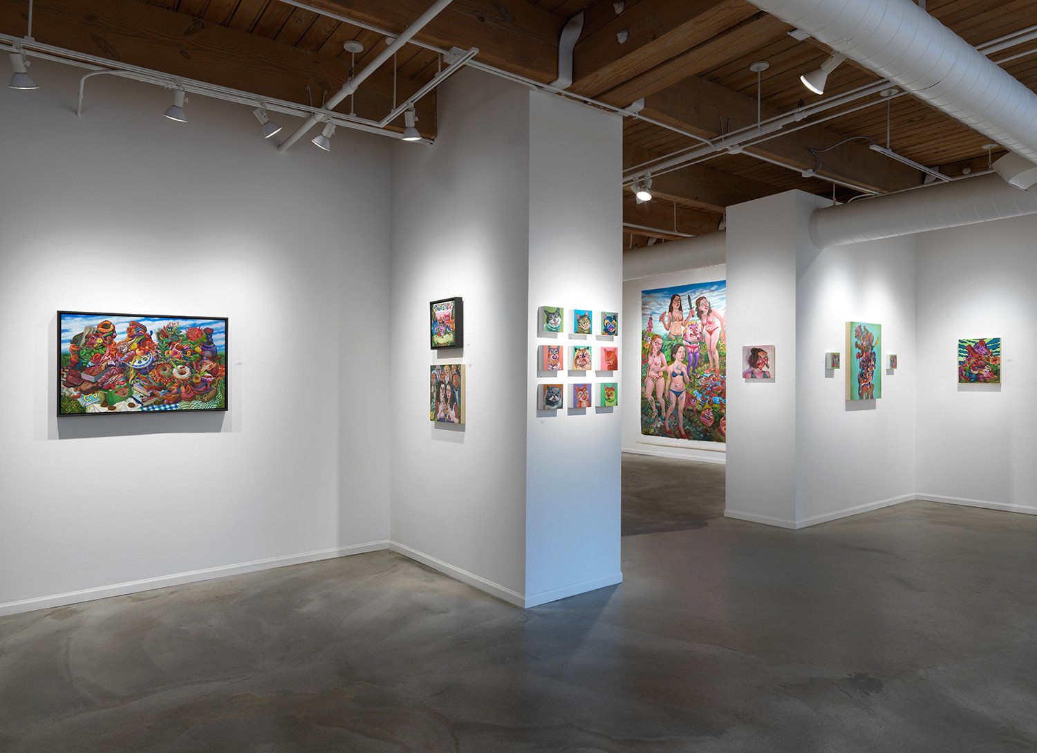 Installation view of Emphatic Supreme at Zg Gallery