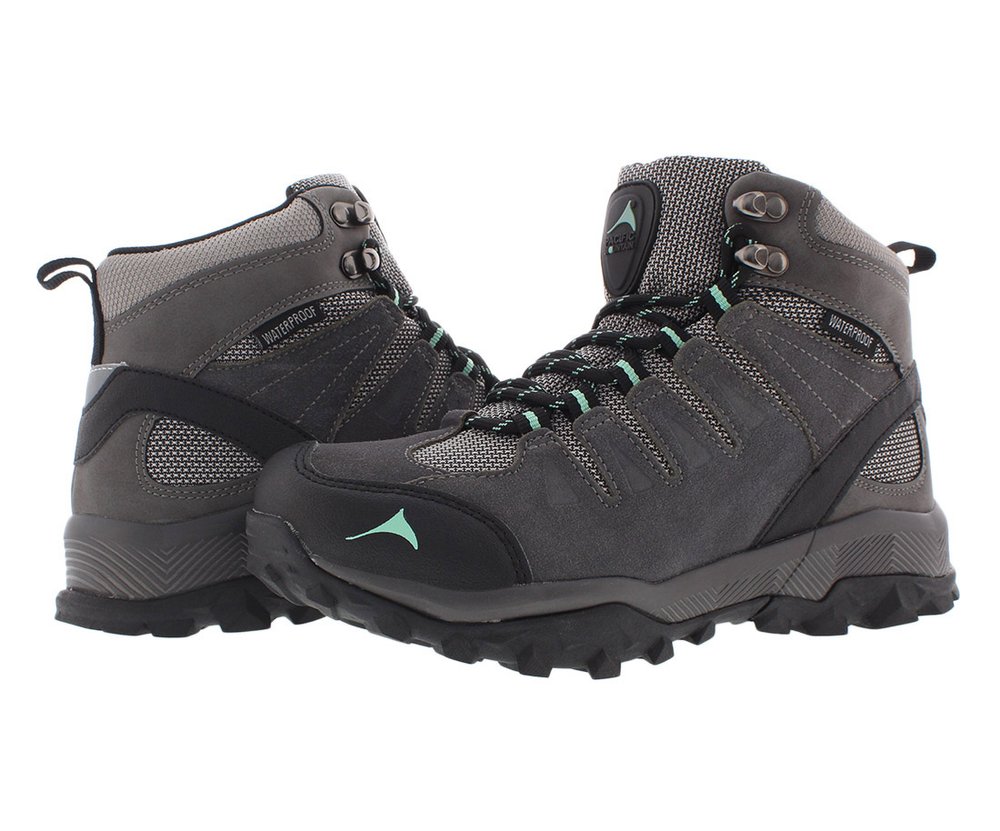 Crivit Women's Trekking Shoes, Hiking Boots, Blue / Grey / Black