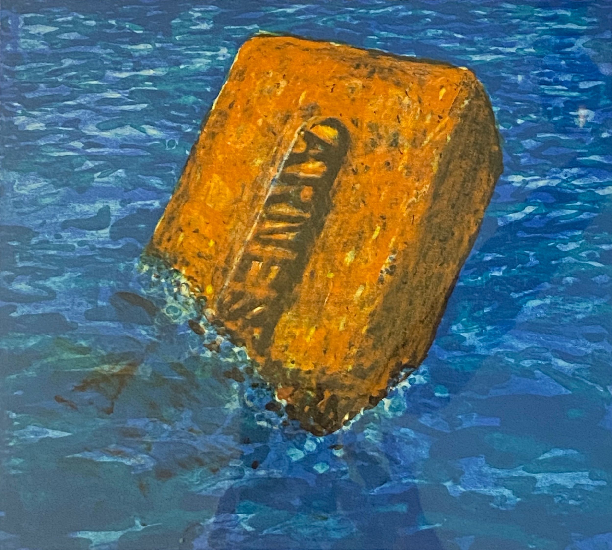 Drowning Brick, Robert Arneson, print