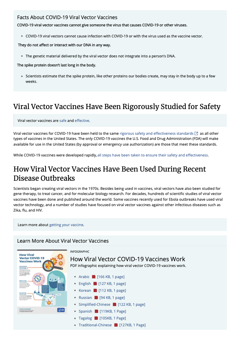 Understanding viral vector COVID-19 vaccines (CDC) — PASS Certified