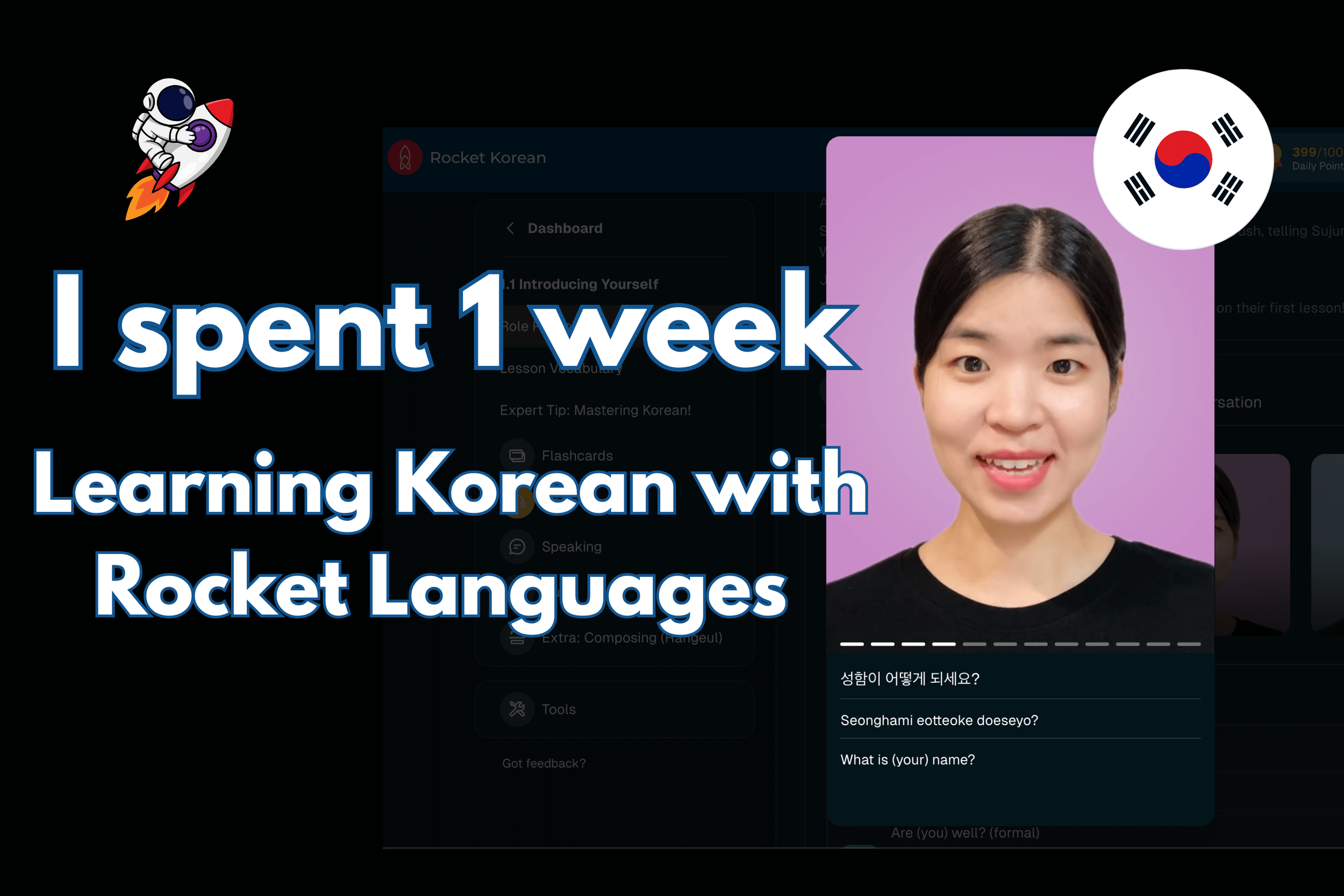 I Spent a Week Learning Korean with Rocket Languages (From Absolute Zero)