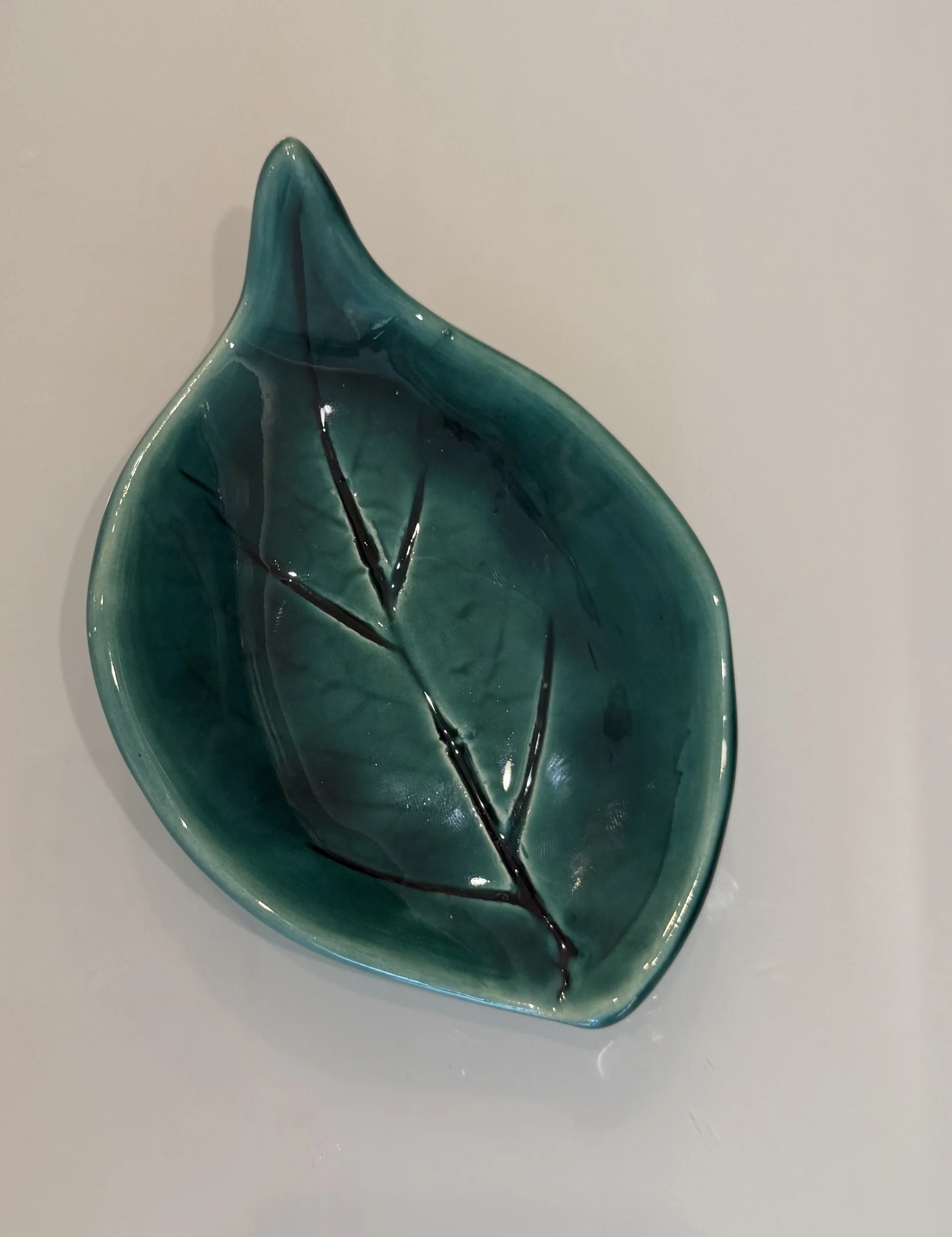 Handmade Leaf Trinket Dish