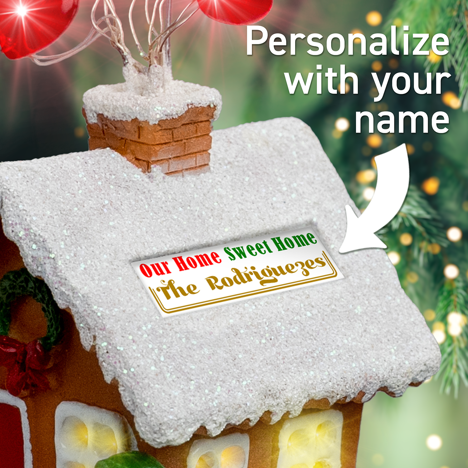 Realtor gift personalized Gingerbread House ornament for new homeowners