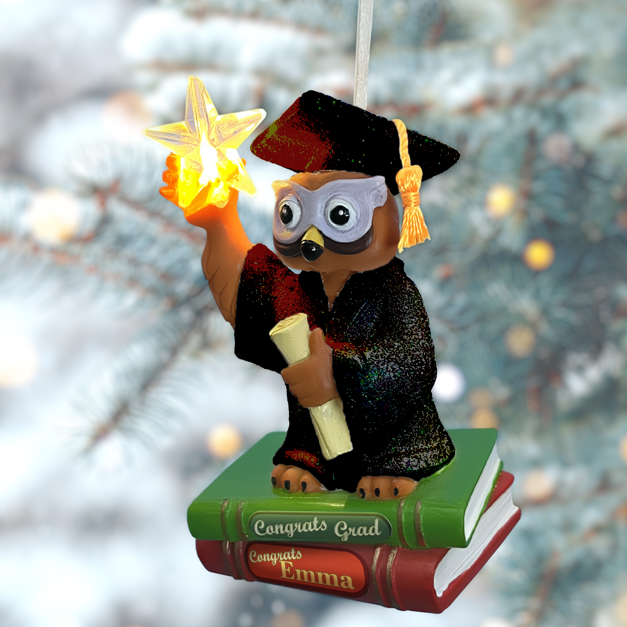 Graduation Owl-2026-Personalized-3Q Lt-Black.png