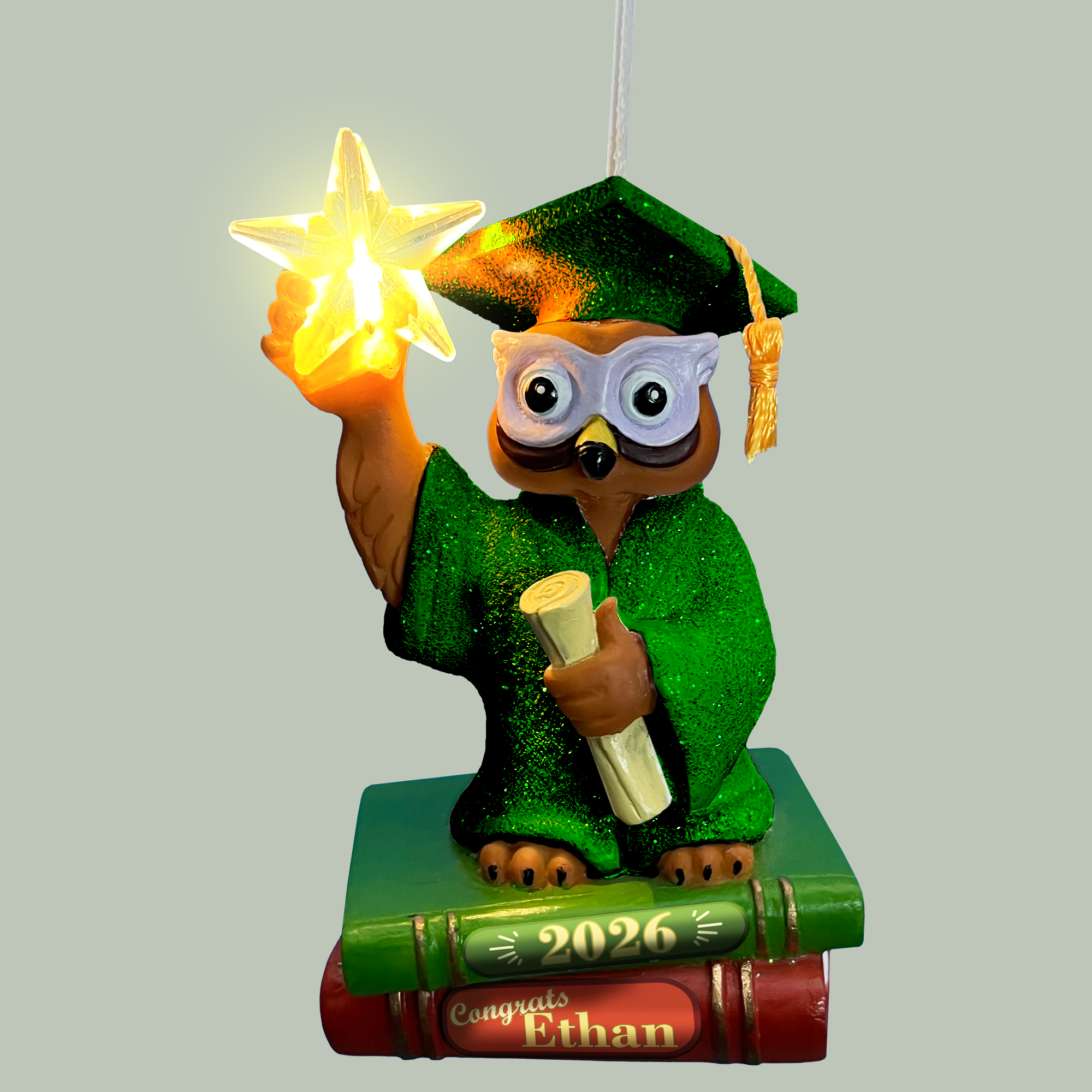 Graduation Owl-2026-Personalized-Front-Green.png