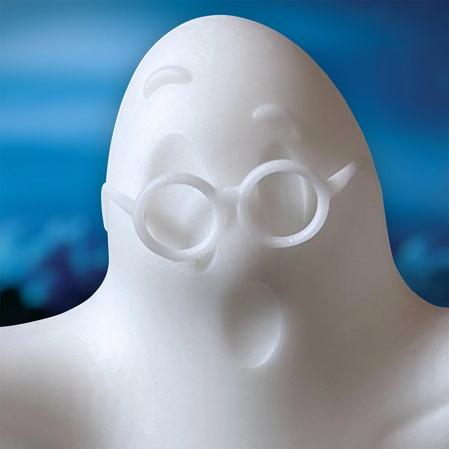 LED light-up Halloween ghost ornament made from shatter-resistant resin