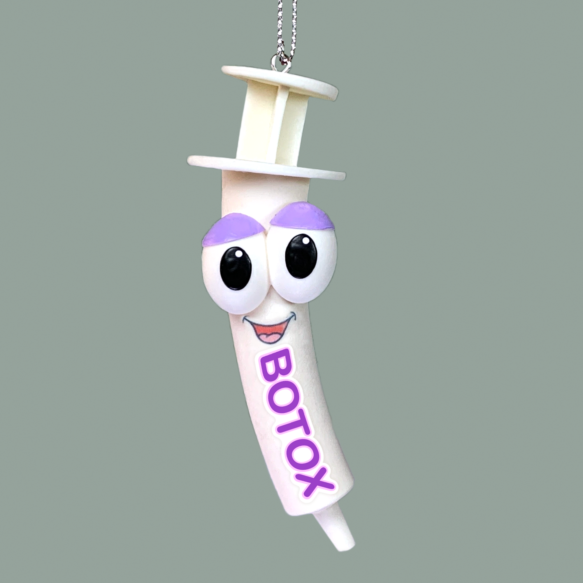 Botox Syringe Christmas Tree Holiday Ornament – Funny Beauty Gift