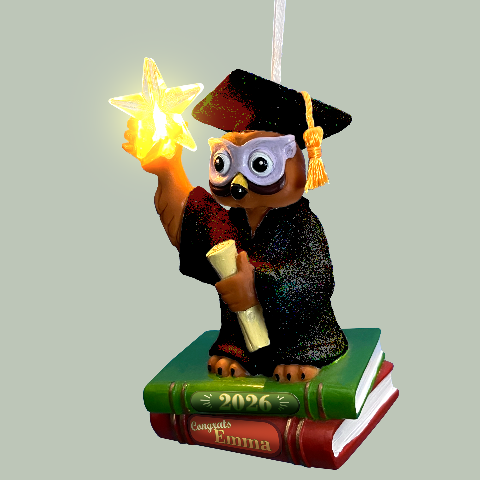 Graduation Owl-2026-Personalized-3Q Lt-Black.png