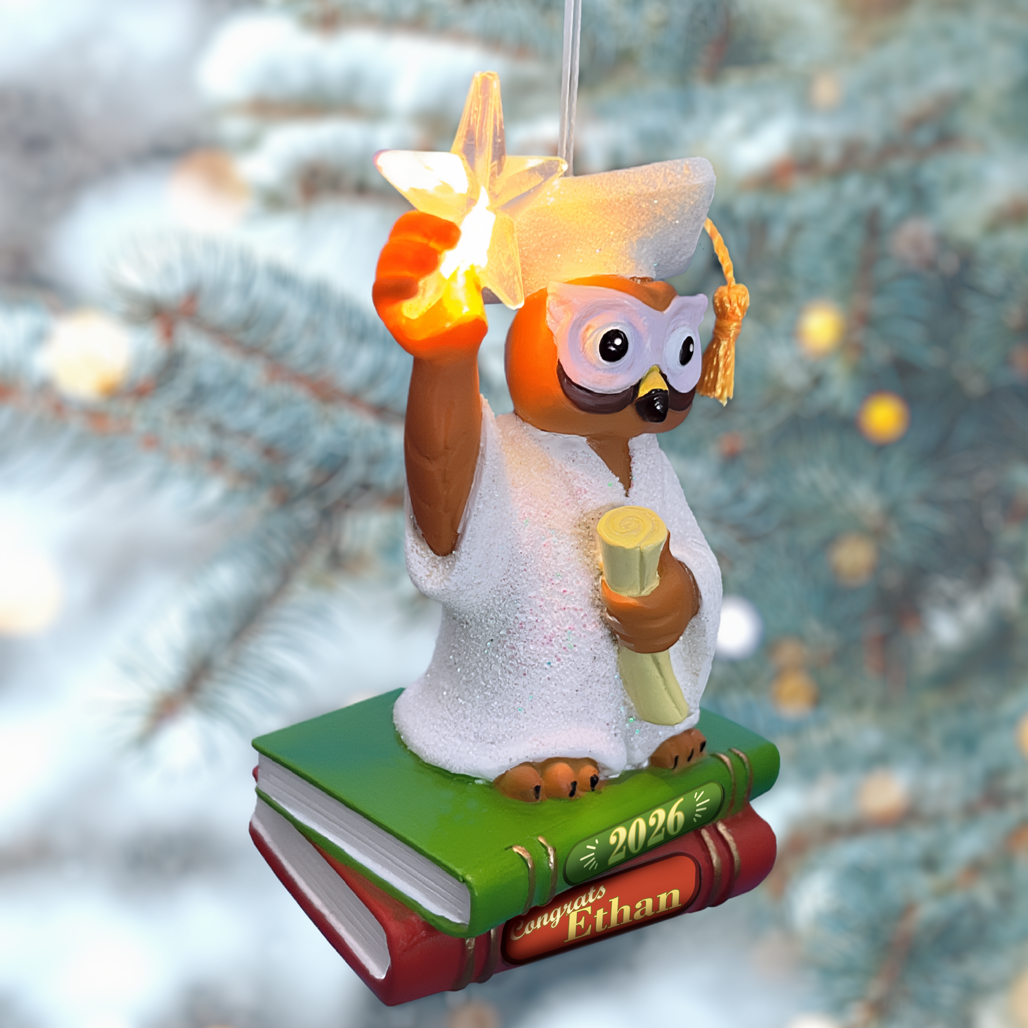 Graduation Owl-2026-Personalized-3Q Rt-White.png
