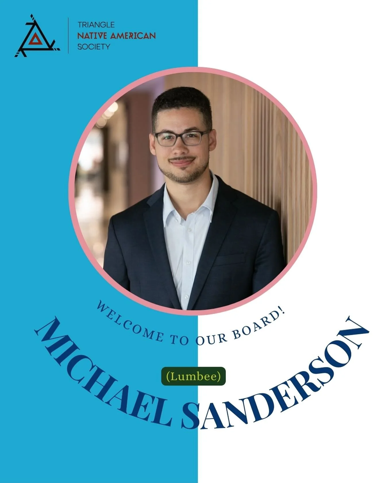 Welcome to the board - Michael! Michael Sanderson, member of the Lumbee Tribe of NC, from Prospect, NC. Automation Engineer Manager at Pfizer and Global Indigenous Community Colleague Resource Group Cofounder and Global Operations Lead. Cofounder and