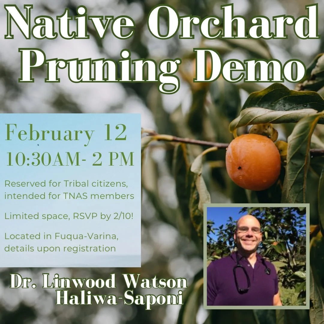 Join us next Thursday 2/12 for another native orchard care workshop in our &ldquo;On the Land&rdquo; program series. 

&ldquo;If You Ain&rsquo;t Cying, then You Ain&rsquo;t Pruning! Conquer the Fear and Learn Essential Pruning Basics&rdquo; - led by 