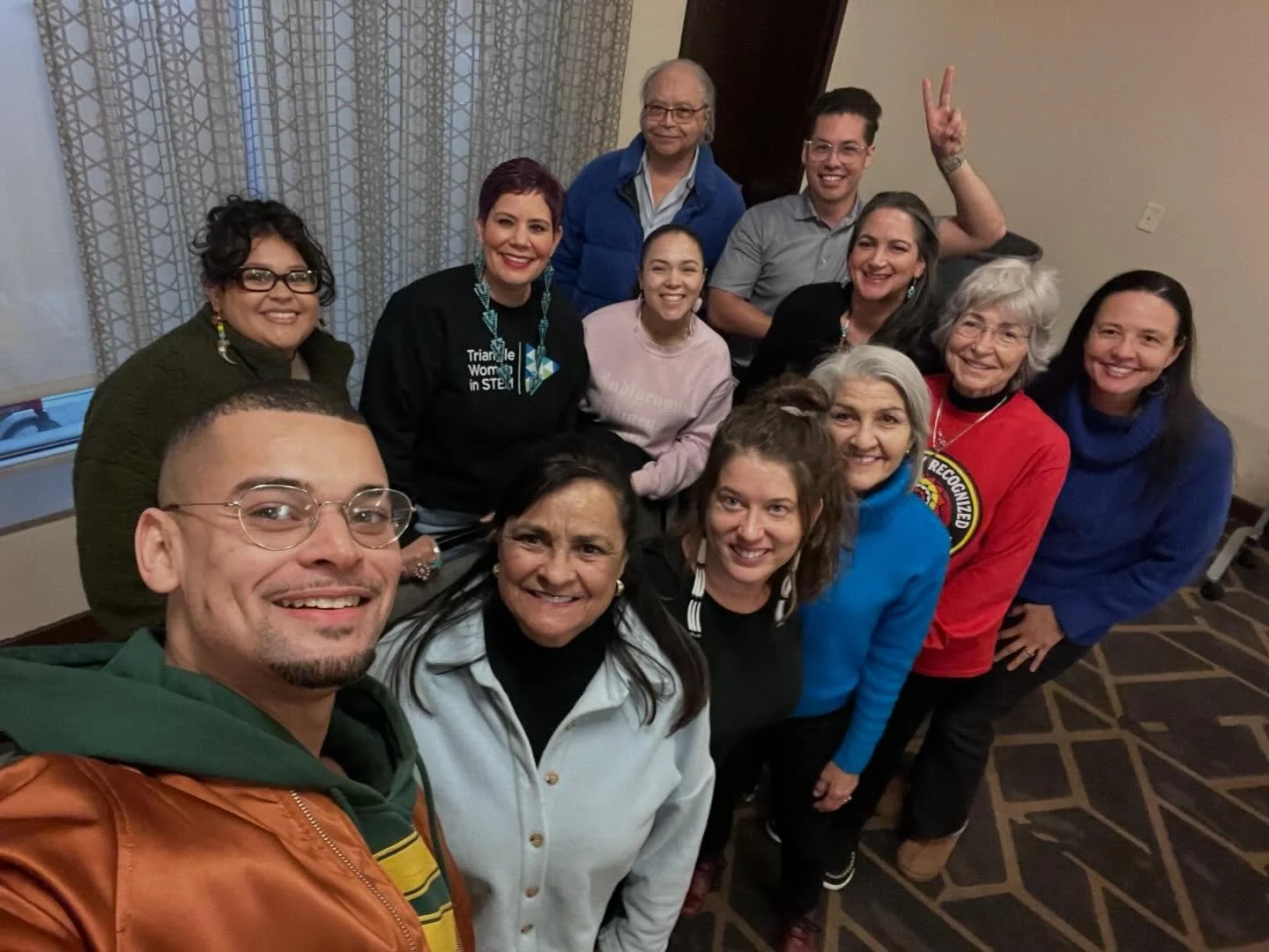 Triangle Native American Society staff and board got together before the snow last week to discuss and plan for the upcoming year! We got together in a board room in Chapel Hill and laid out our year of events and all we could to support our Native c