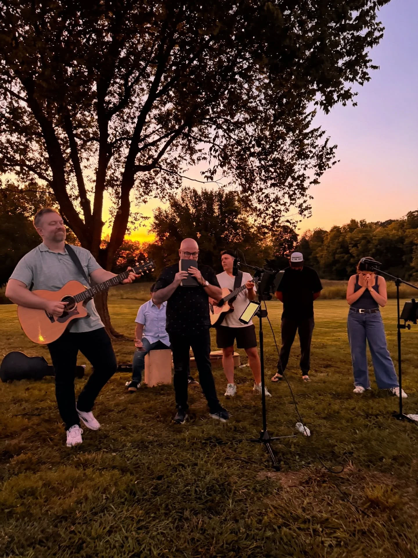 On the lawn tonight, we came together to worship—carrying our hurt into His presence. This is how we fight our battles.