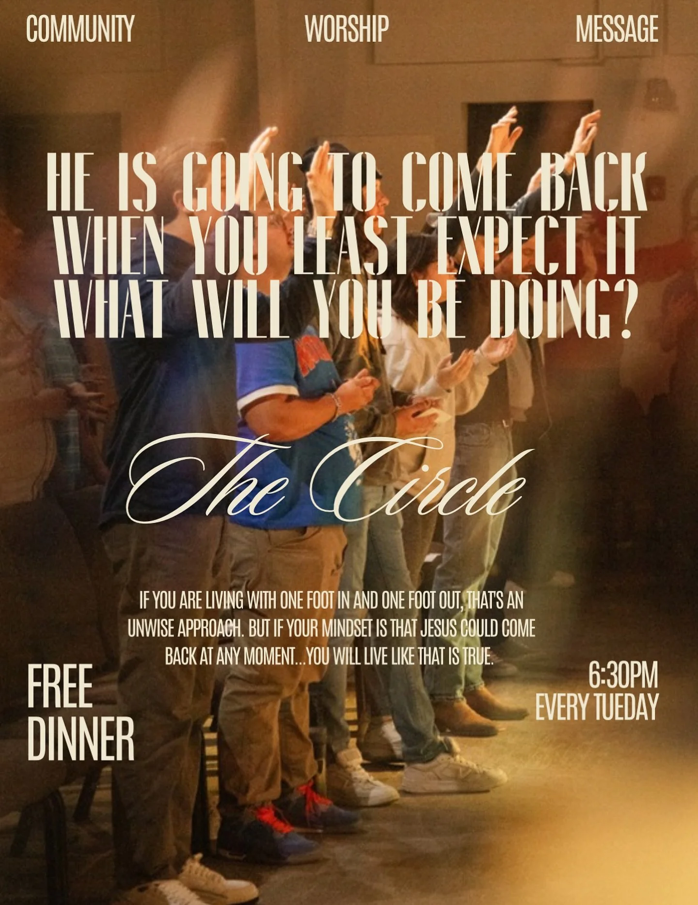 You Must Be Ready.

35 Stay dressed for action and keep your lamps burning, 36and be like men who are waiting for their master to come home from the wedding feast, so that they may open the door to him at once when he comes and knocks. 37Blessed are 