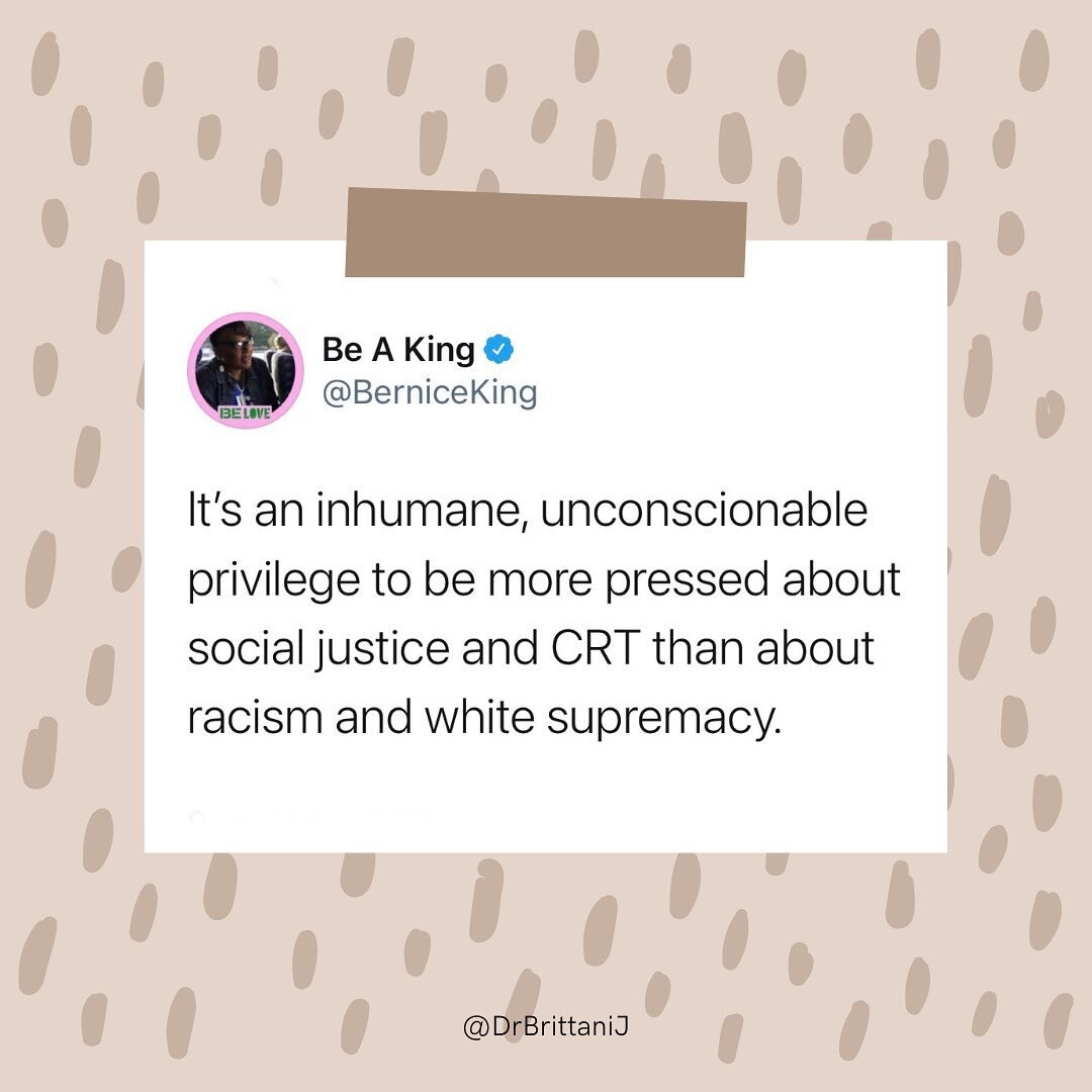 We have lots of folks more concerned about teaching about racism than racism itself. 

That&rsquo;s sad.

#criticalracetheory #antiracism #antiracist #antiracismeducation #antiracismeducators #dei