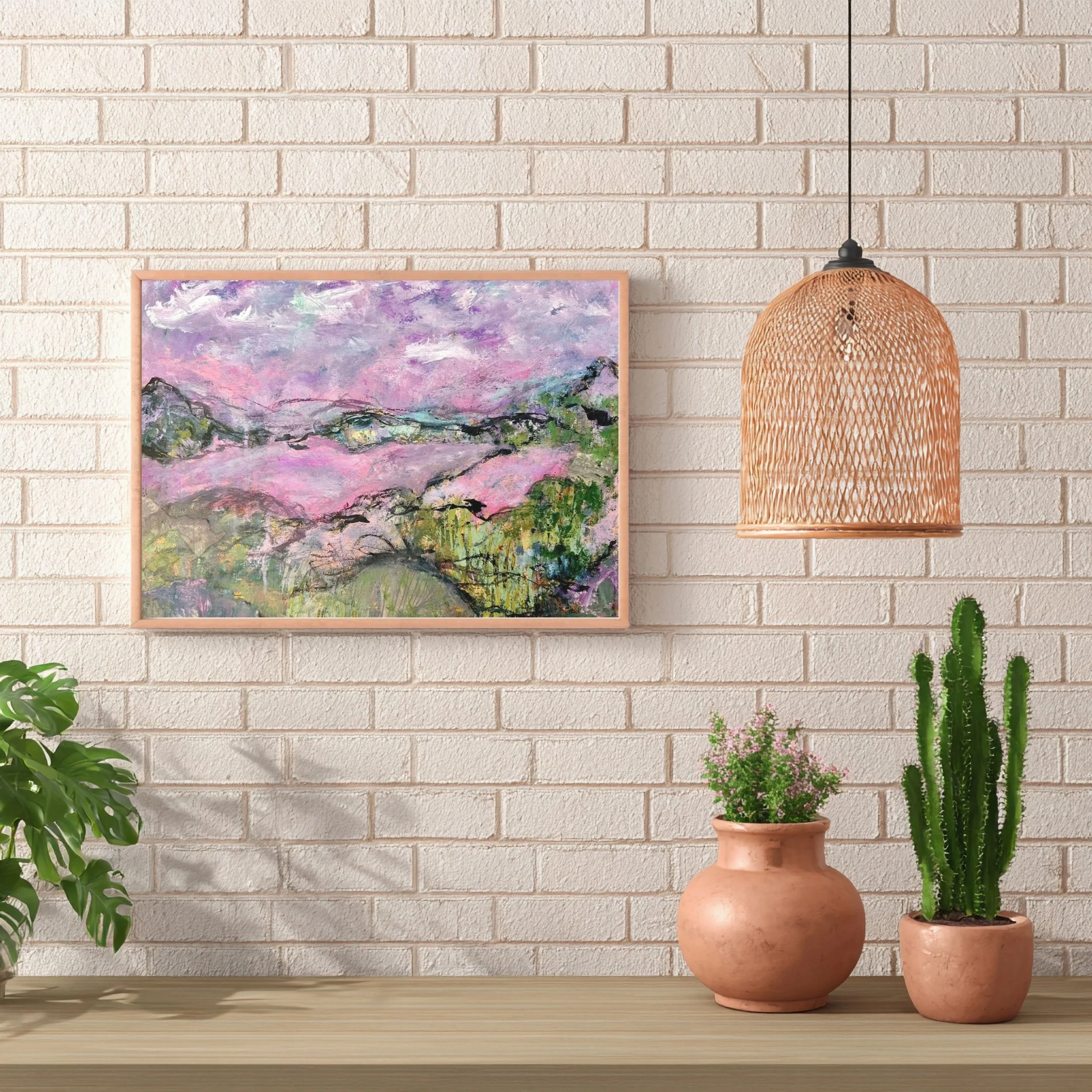 Wander With Me - Original 20x16" Abstract Landscape Painting