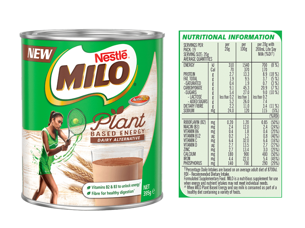 Nutrition Facts is MILO® Healthy for Kids? — The Food Edit