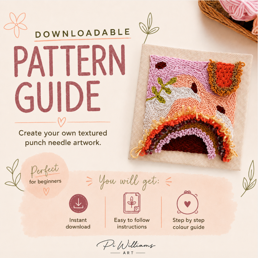 Downloadable Sunset Bloom Pattern