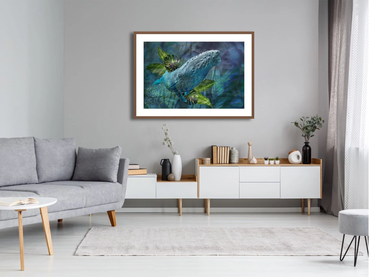 Britt Nemeth_LunaHawk_Keepers of the Deep_Whale_Framed_Digital Art.jpg