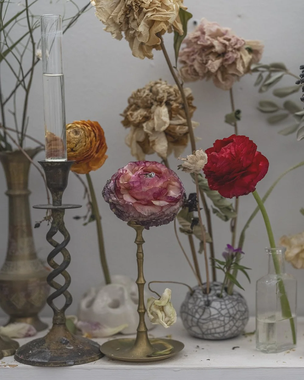 wilting flowers in my atelier