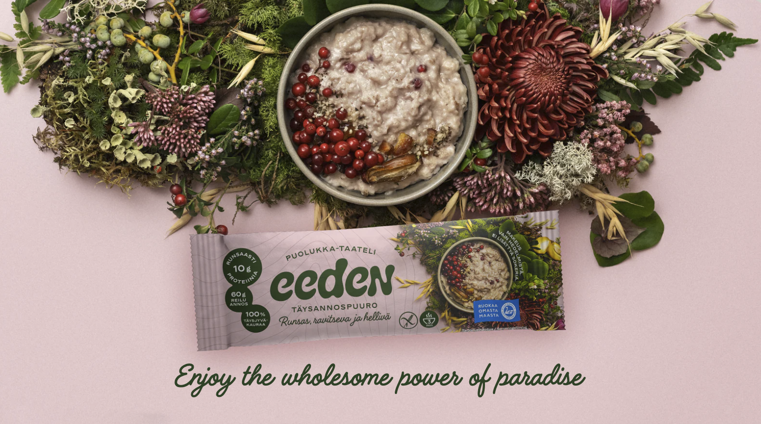 Eeden gluten free wholesome single-serving porridge