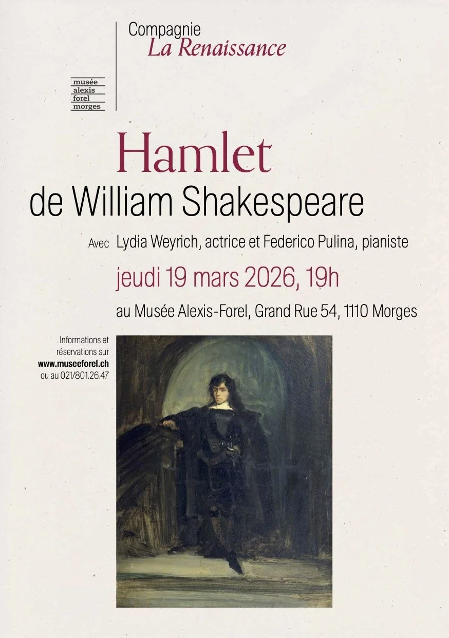 Hamlet Shakespeare compagnie La Renaissance lydia weyrich federico pulina théâtre musique frederic chopin morges musée alexis-forel