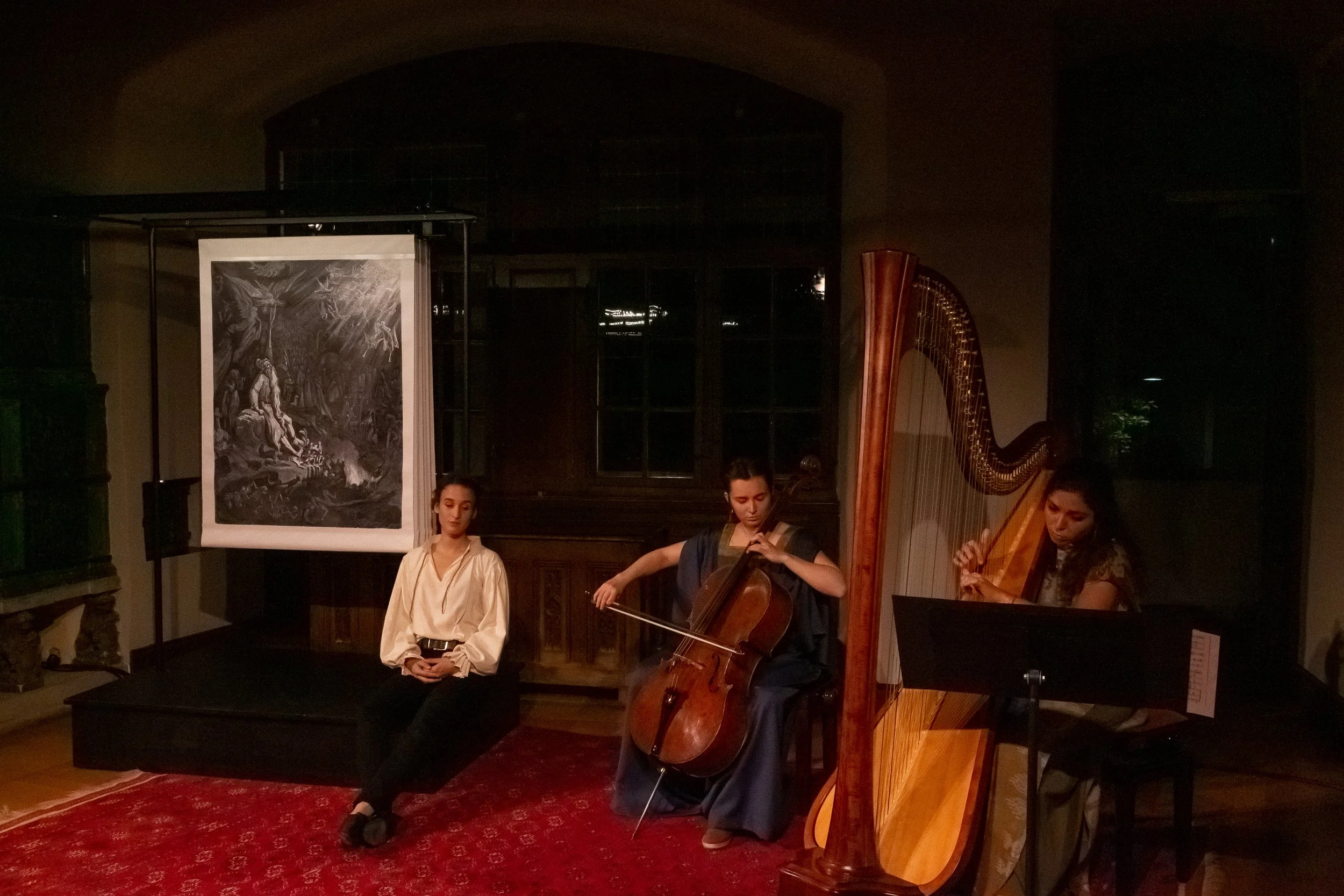 La Légende du Juif errant Compagnie La Renaissance Lydia Weyrich Lola Allegrini Eloïse Fares Musée Alexis-Forel Morges théâtre