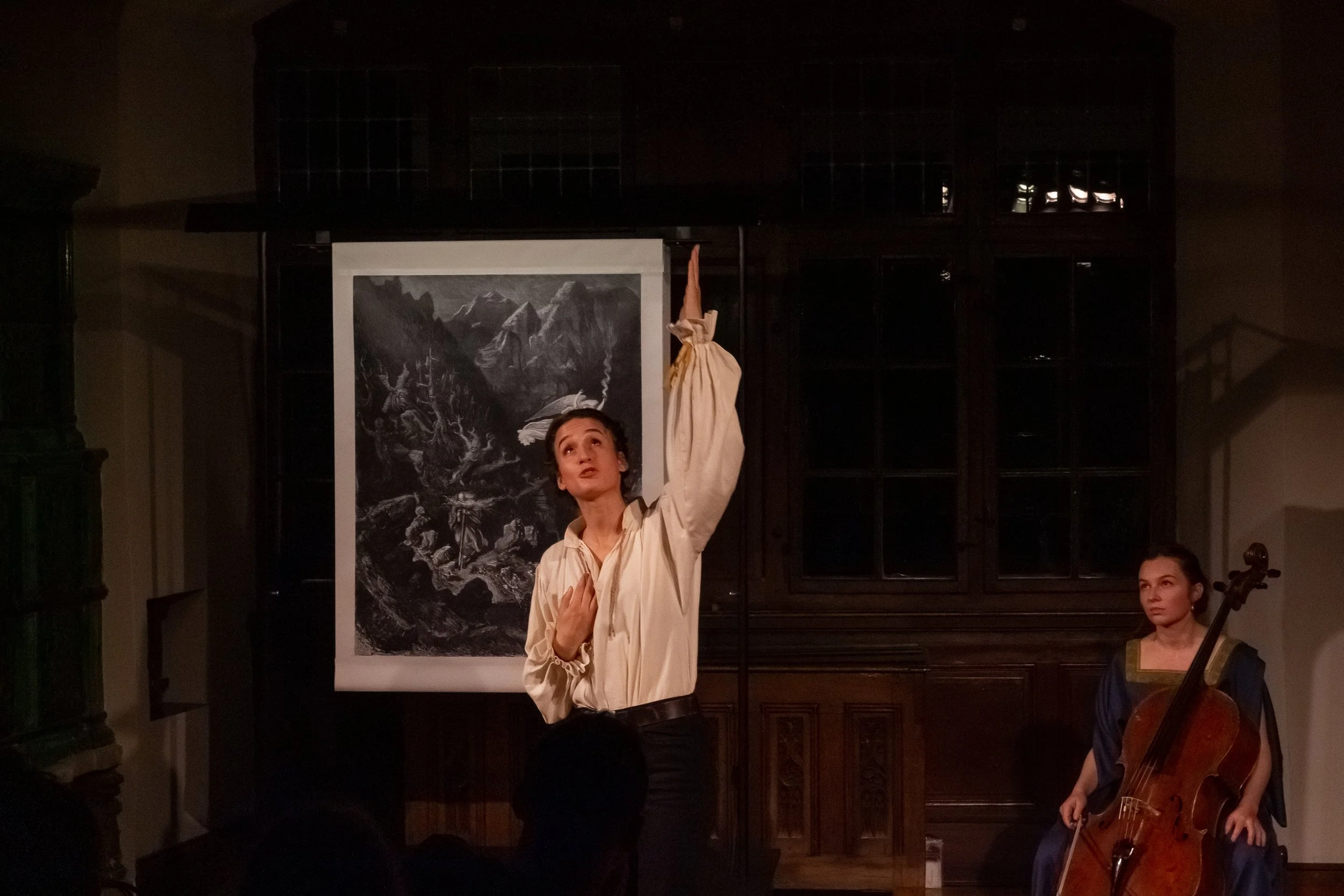 La Légende du Juif errant Compagnie La Renaissance Lydia Weyrich Lola Allegrini Eloïse Fares Musée Alexis-Forel Morges théâtre