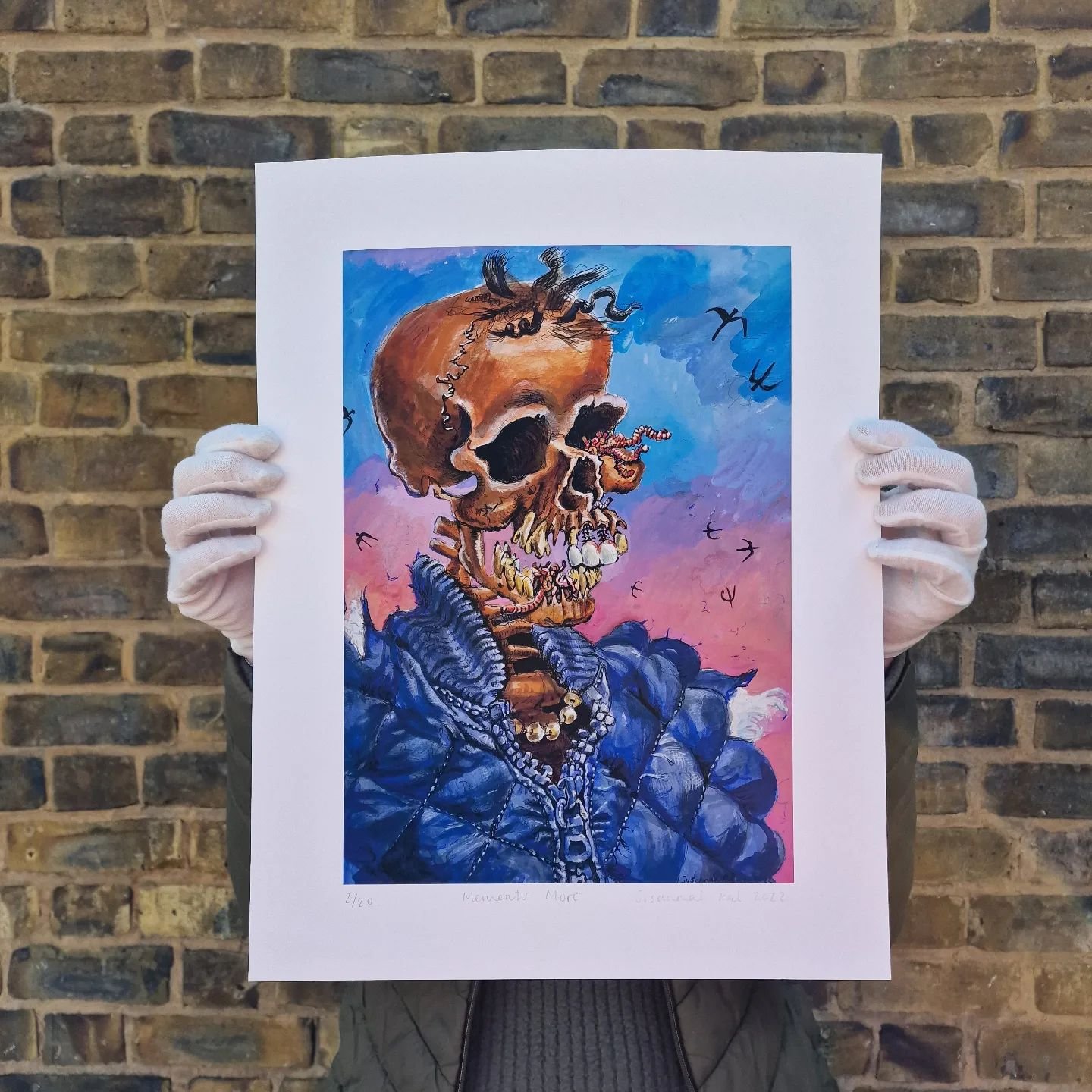 @xennial_gallery 

&quot;Momento Mori.&quot;

Edition 2/20 by artist by @susannah__pal

Limited edition print in paper size, 338mm x438mm.

#xennialgallery #bexleyvillage #londongallery #artcollection #limitededitionprints #artcollector #artoninstagr