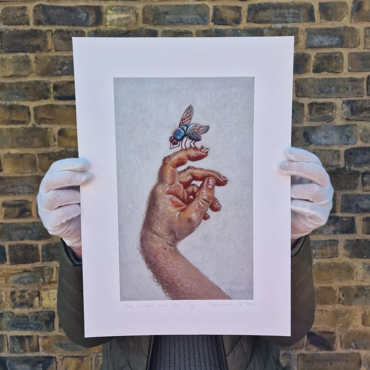 @xennial_gallery 

&quot;The finger and the fly.&quot;

By artist @susannah__pal 

Print size 280mm x 398mm

#xennialgallery #bexleyvillage #londongallery #artcollection #limitededitionprints #artcollector #artoninstagram #art #framedart #artprint #p