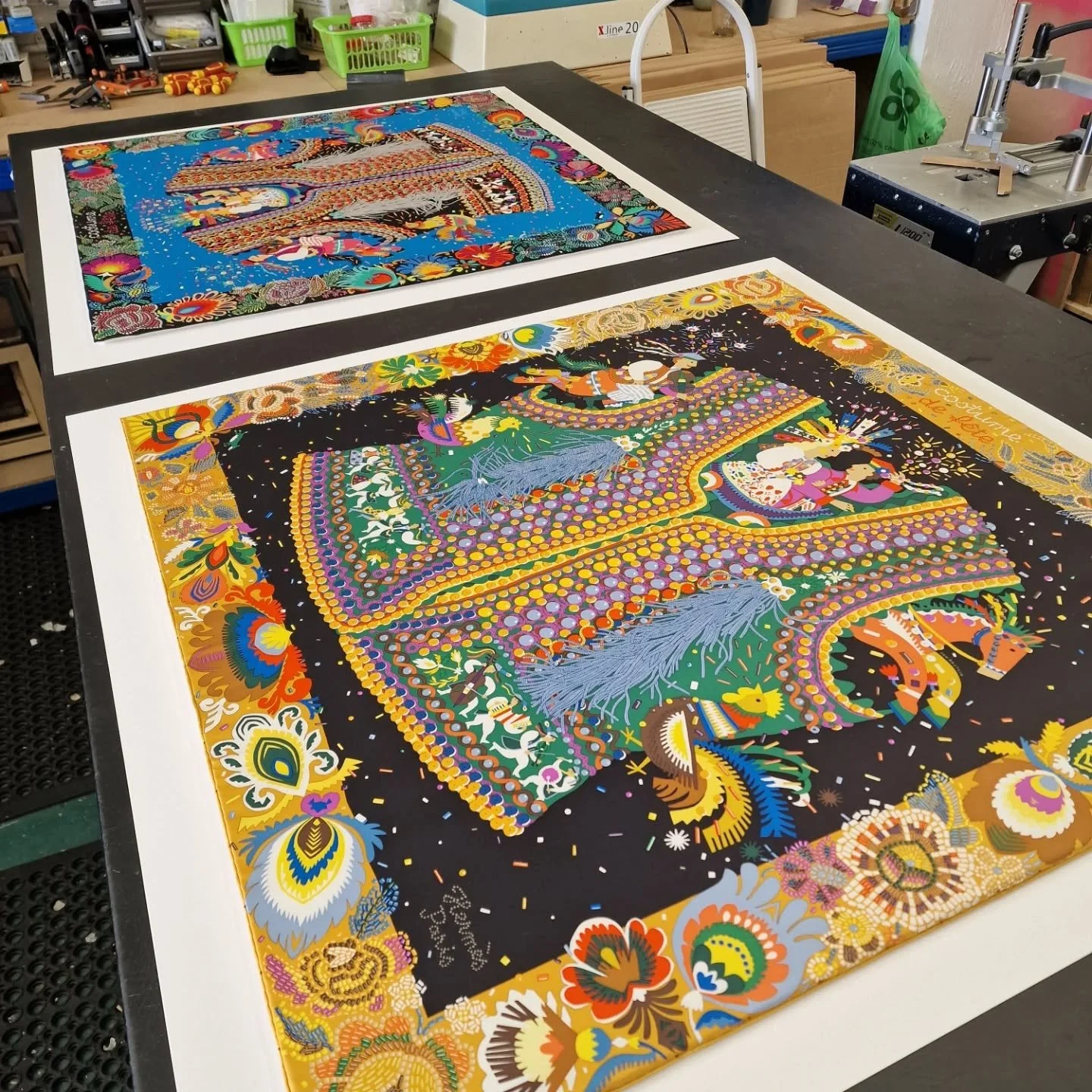 Todays project. 2 x @hermes  900m x 900mm scarves.

#scarfframing #bespokeframing #customframıng #londoninteriors #londonpictureframing