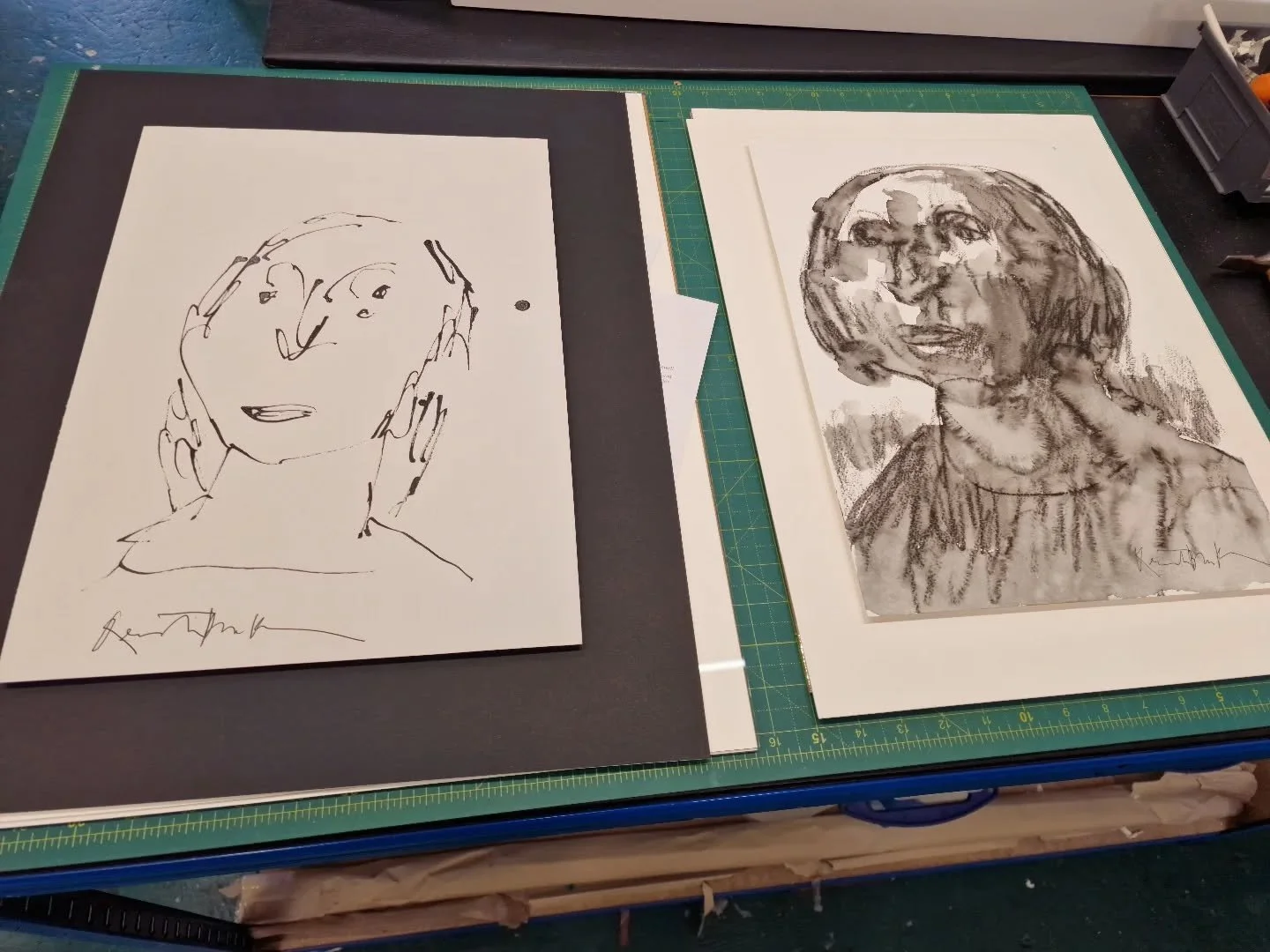 Coincidentals of life. Two times Quentin Blakes brought to us for framing with in 48 hours of each other.