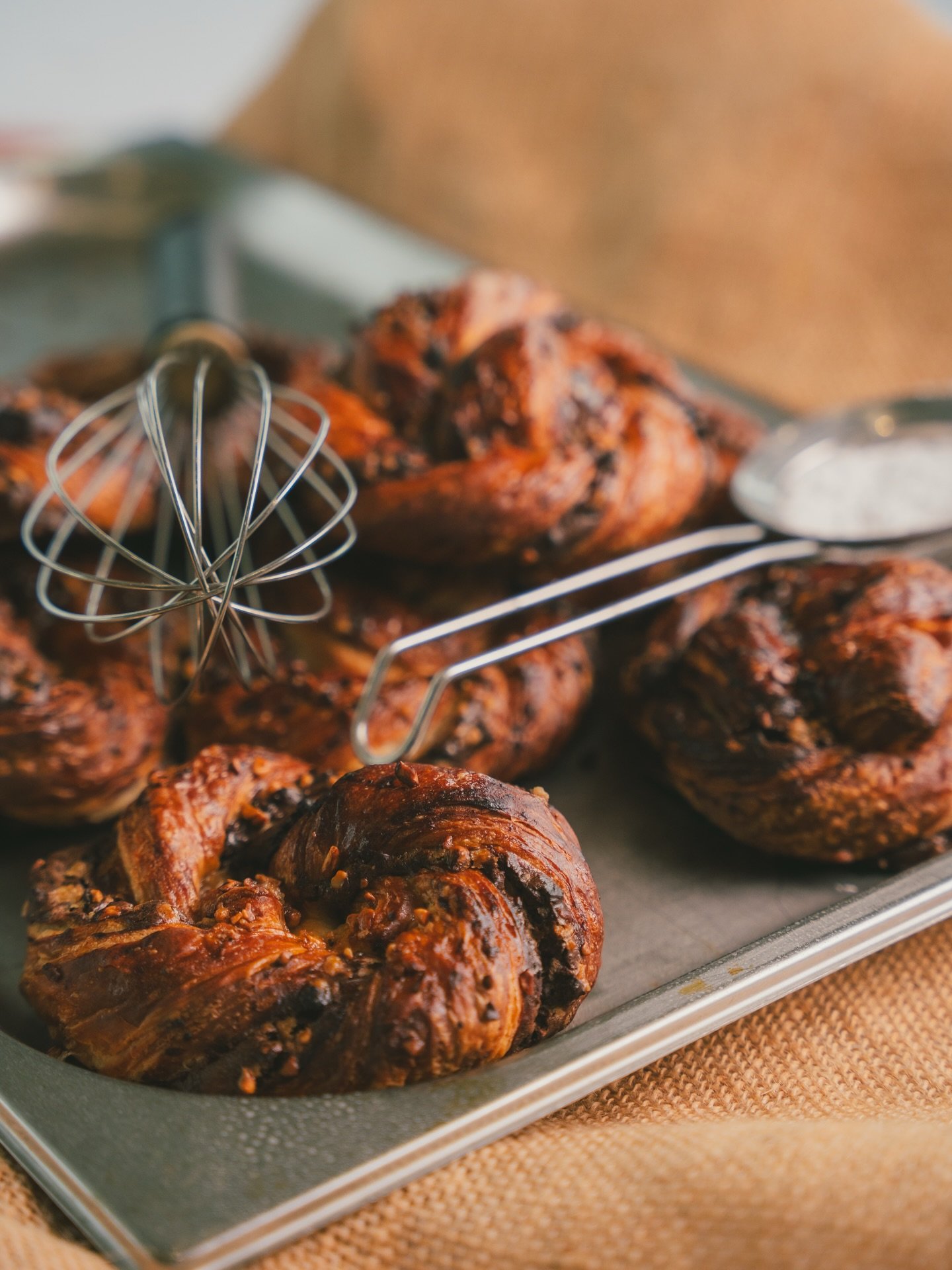 Fresh bakes straight from the oven 

Chocolate &amp; caramelised hazelnut twists, the perfect treat for meetings, office breakfasts, events, or just because.

Got a corporate catering enquiry? Drop us a line at hello@crafteventco.com

And keep an eye