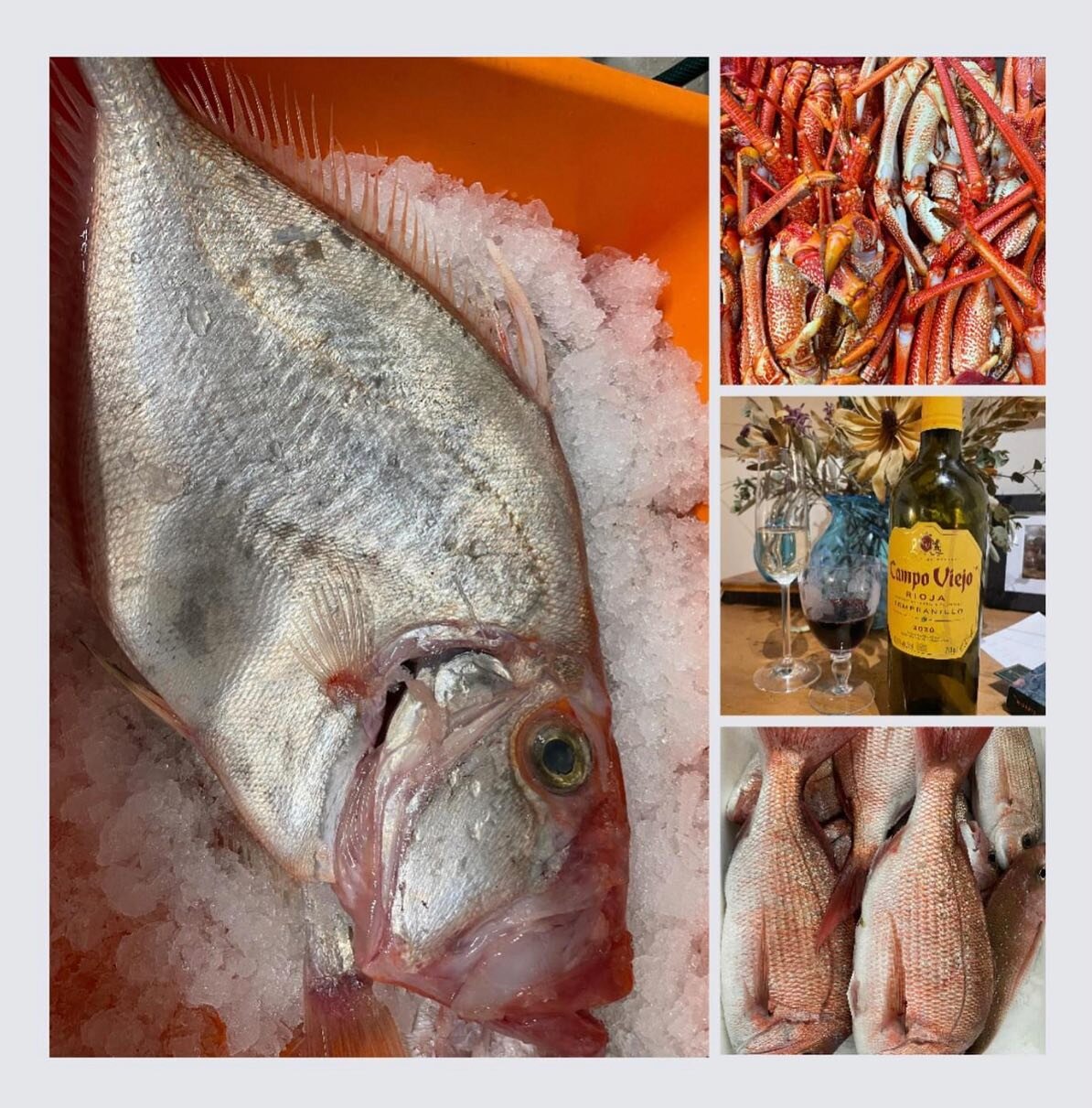 Good afternoon 
We&rsquo;ve got some lovely whole dory here off the Tambo yesterday good for 2 persons each and some snapper all need to be sold this arvo.
Come in and take a look .
Still plenty lobsters up to a kg available and cooked prawns, scallo