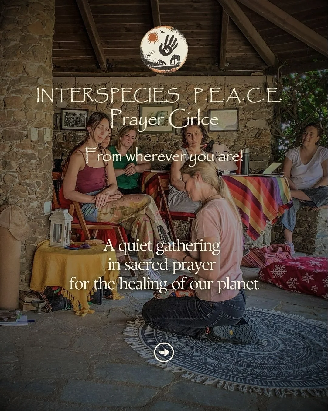 An invitation to join our 1st Global  Interspecies P.E.A.C.E. Prayer Circle
🕊️ Sunday, October 26th, 8:00 p.m. Greek time
CHECK BIO LINK FOR HOW TO JOIN INFO

As the world calls for deeper unity and collective care, this circle opens to all who feel