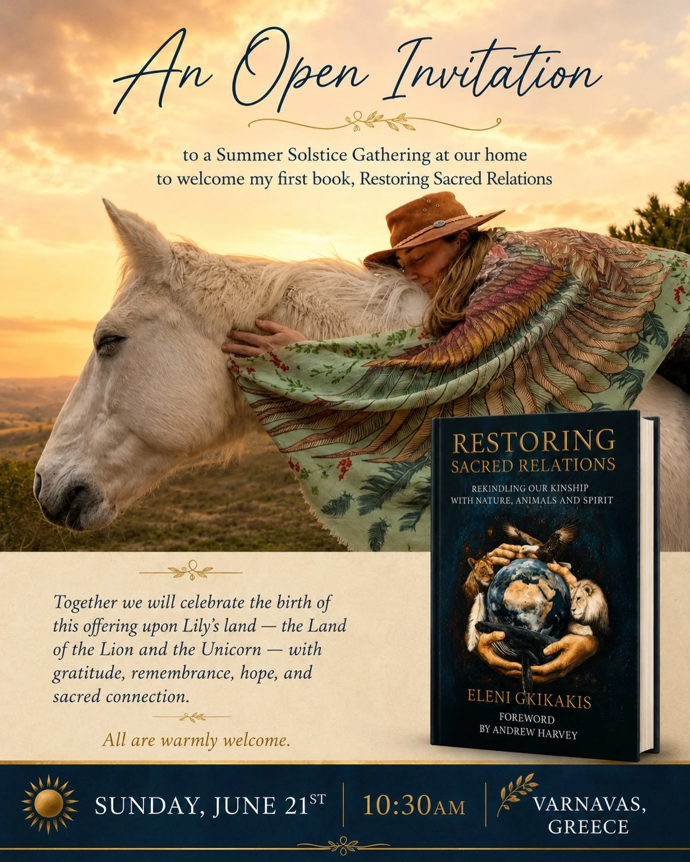 Today, on World Environment Day, I am filled with gratitude and wonder as I finally share something that has been years in the making.
 My first book, Restoring Sacred Relations, is ready to enter the world.
 Born from years of listening to animals, 