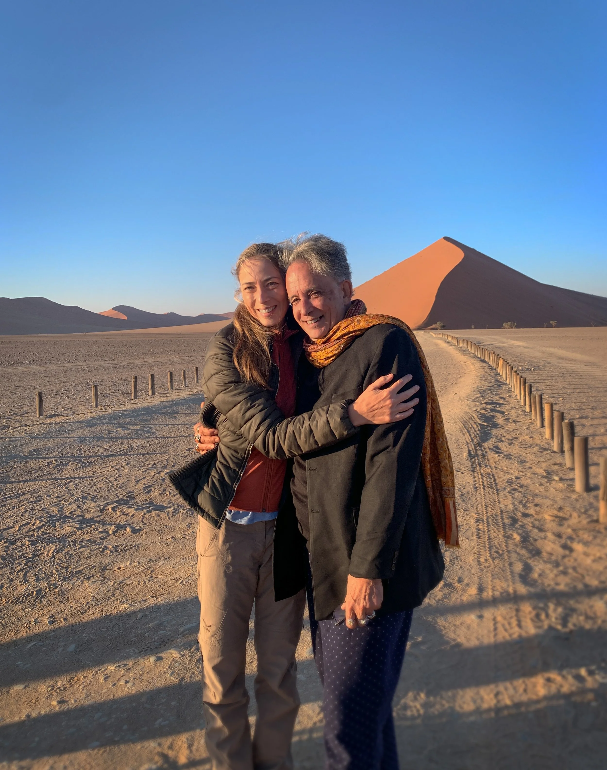Today, on his 74th birthday, I honor and celebrate my beloved teacher, mentor, fierce encourager, and dear friend, Andrew Harvey. 
Two years ago, during these very days in the sacred landscapes of Namibia, something profound was set into motion withi
