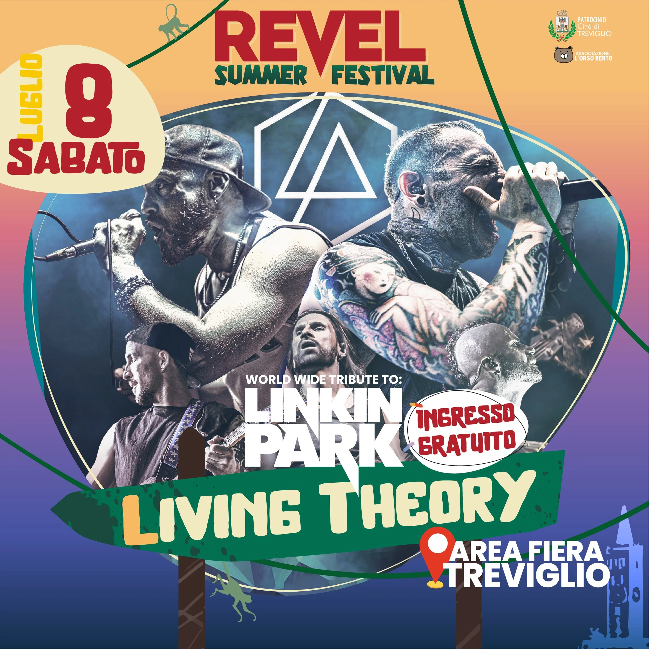 LIVING THEORY 
Link Park Night!🔥
SABATO 8 Luglio
#savethedate
🗣️𝗜𝗡𝗚𝗥𝗘𝗦𝗦𝗢 𝗟𝗜𝗕𝗘𝗥𝗢
📆dal 6 al 16 LUGLIO 
Area Fiera Treviglio

Non fartelo raccontare!
#RevelSummerFestival