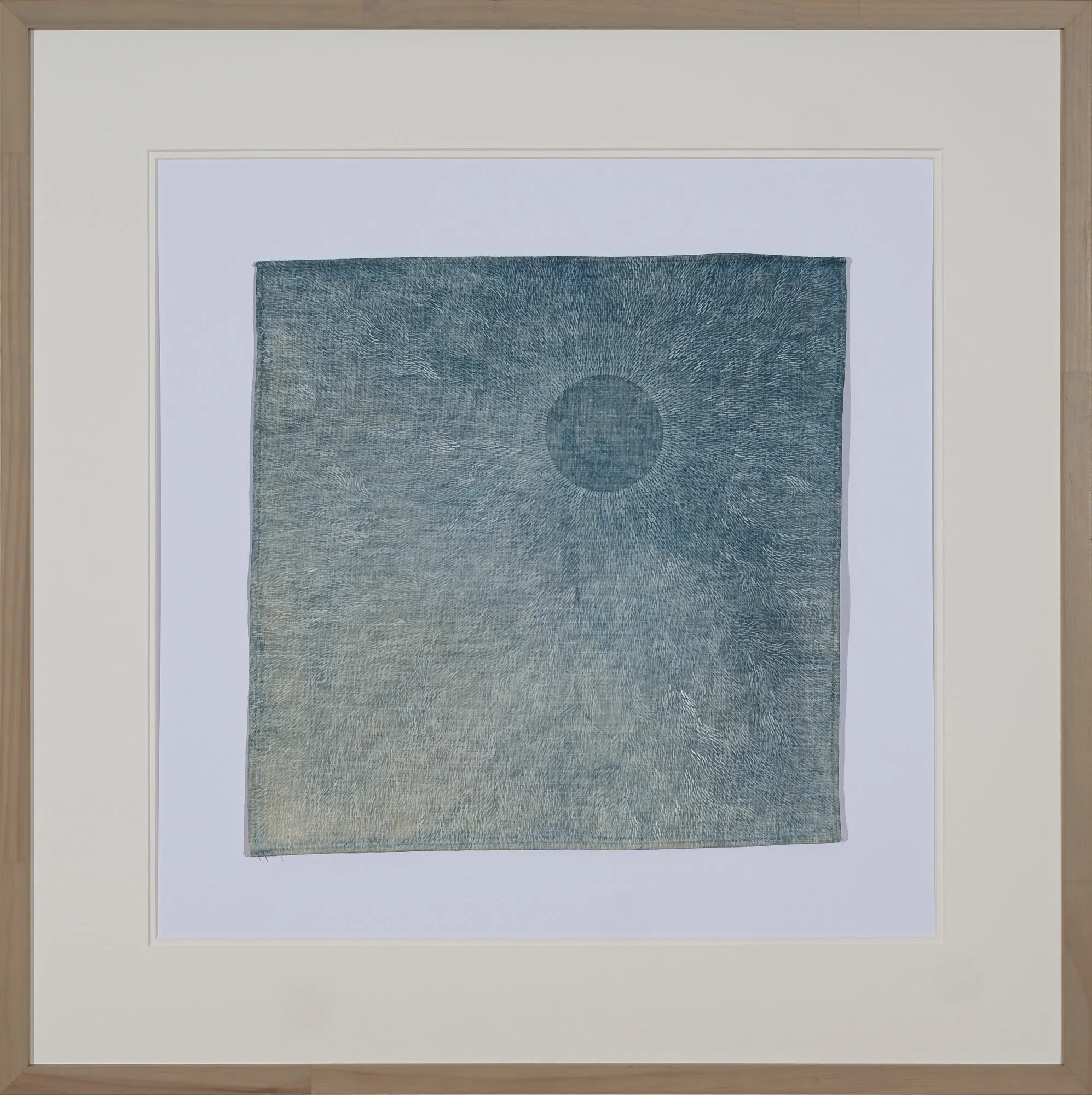 Source II
Acrylic, Vintage Stamped Linen Napkin (embroidery un-picked)
15”x15” (29”x29” Framed)