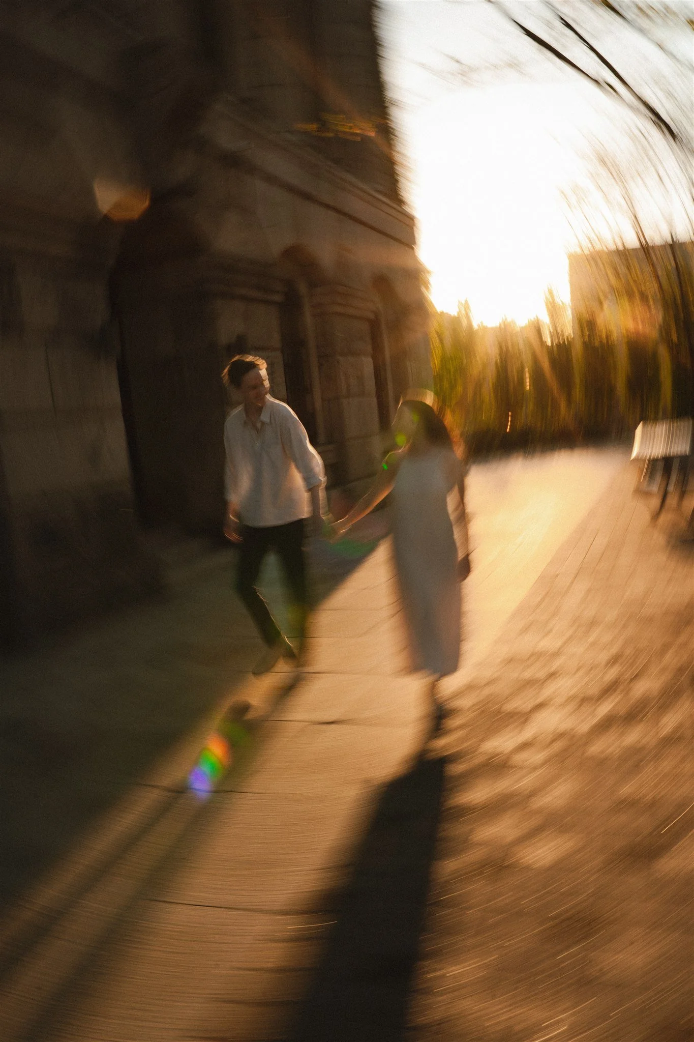 blurred motion couple