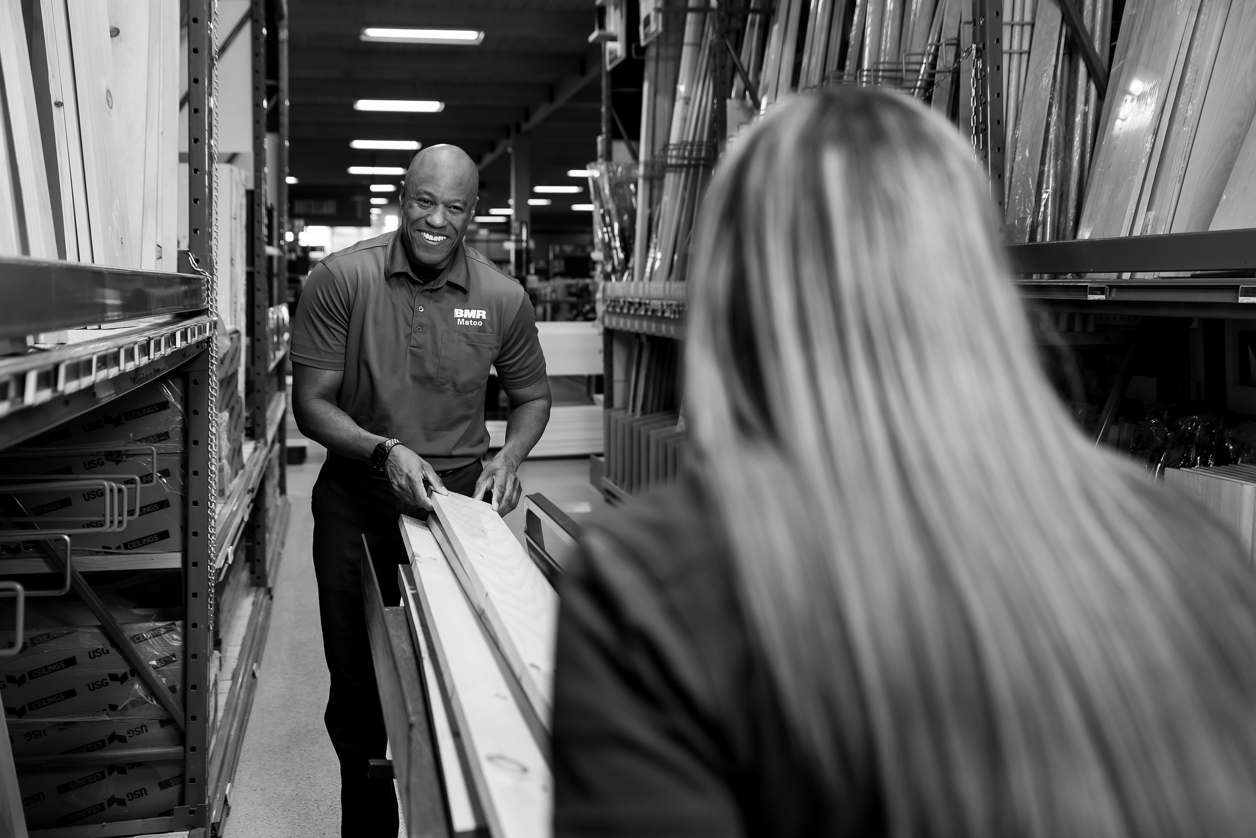 Photo au BMR beloeil des employés au travail